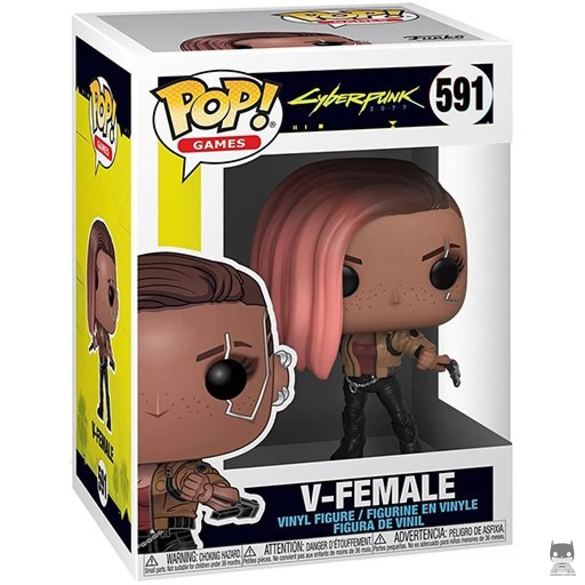 Figura Funko Pop! V-Female en su caja