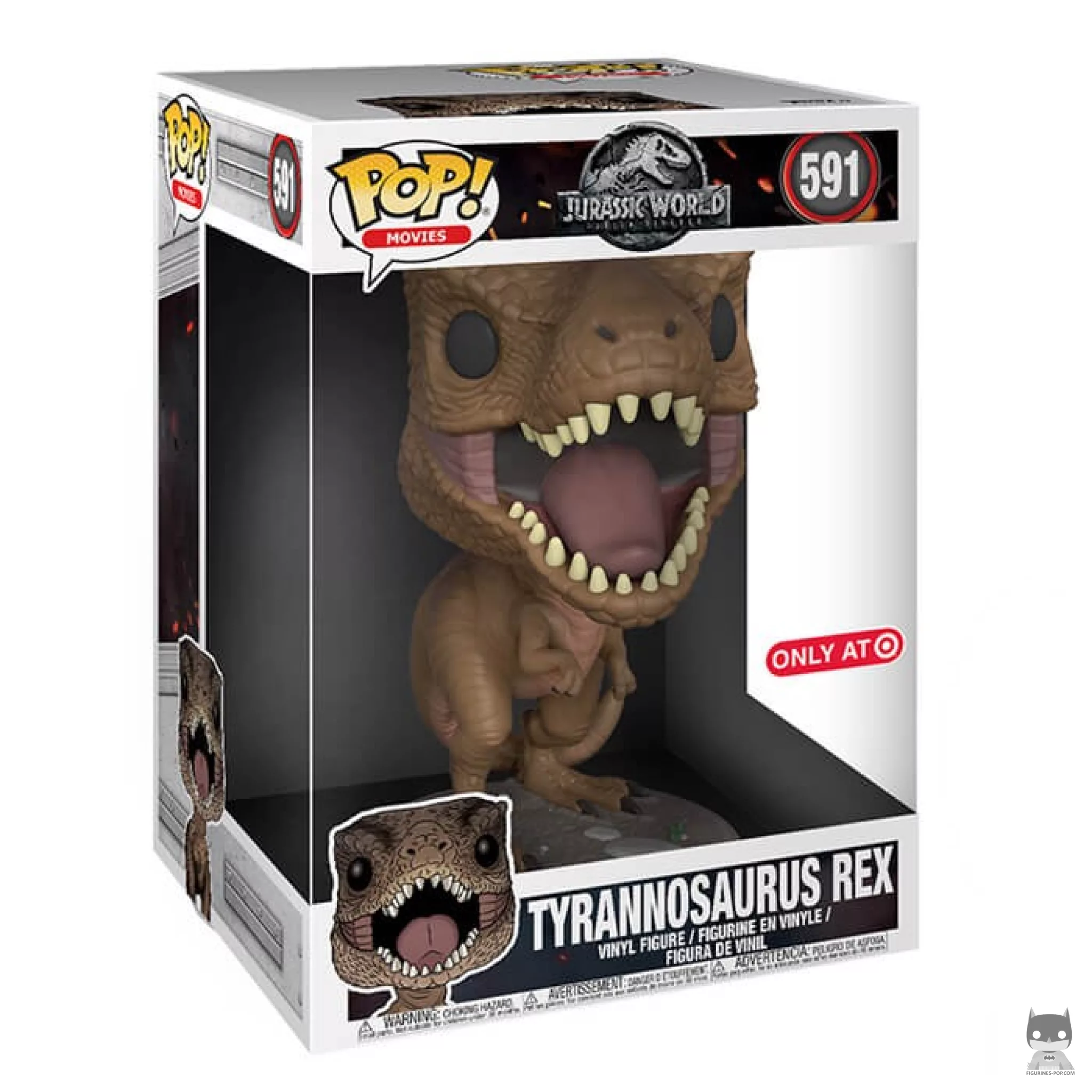 Figura Funko Pop! Tiranosaurio rex en su caja