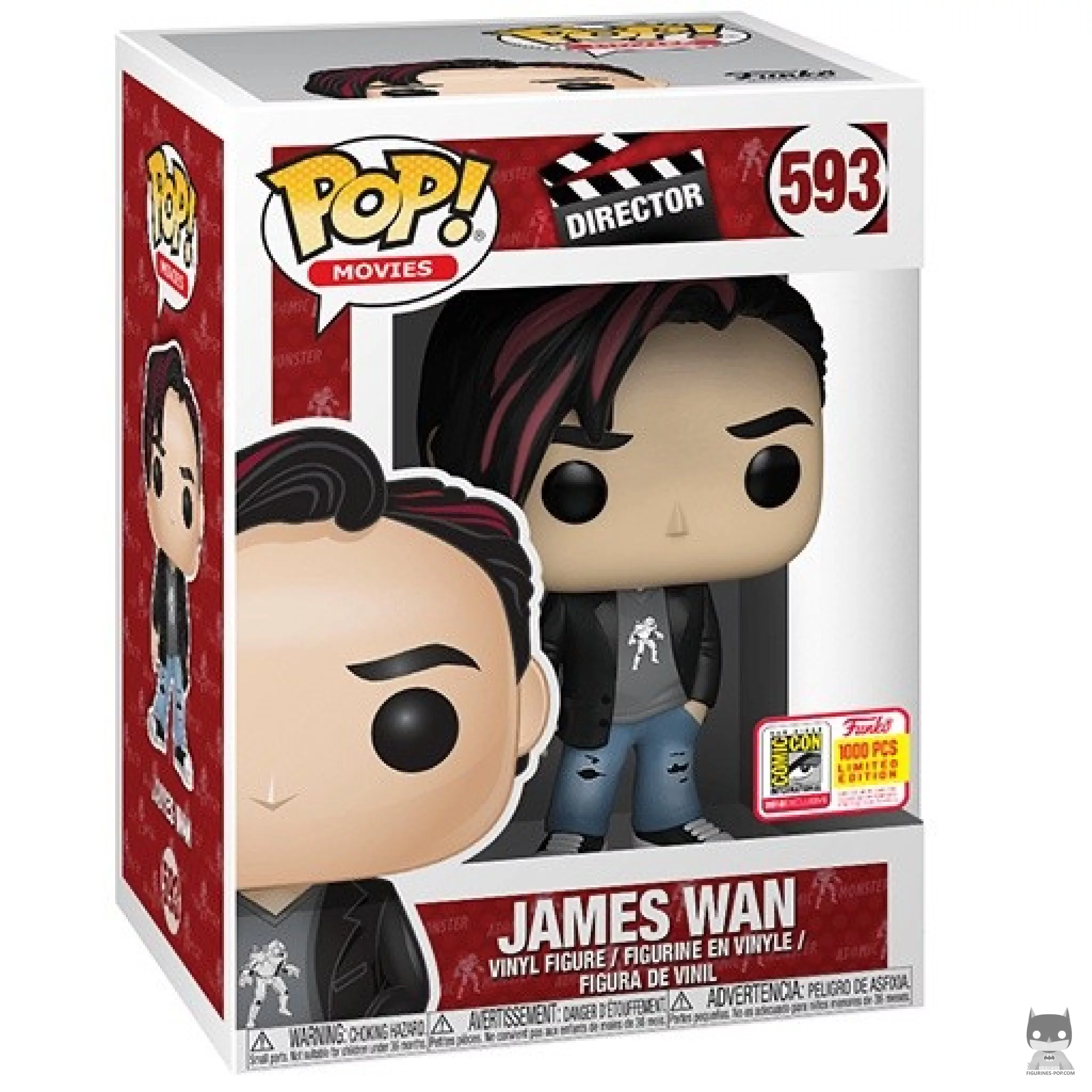 Figura Funko Pop! James Wan en su caja