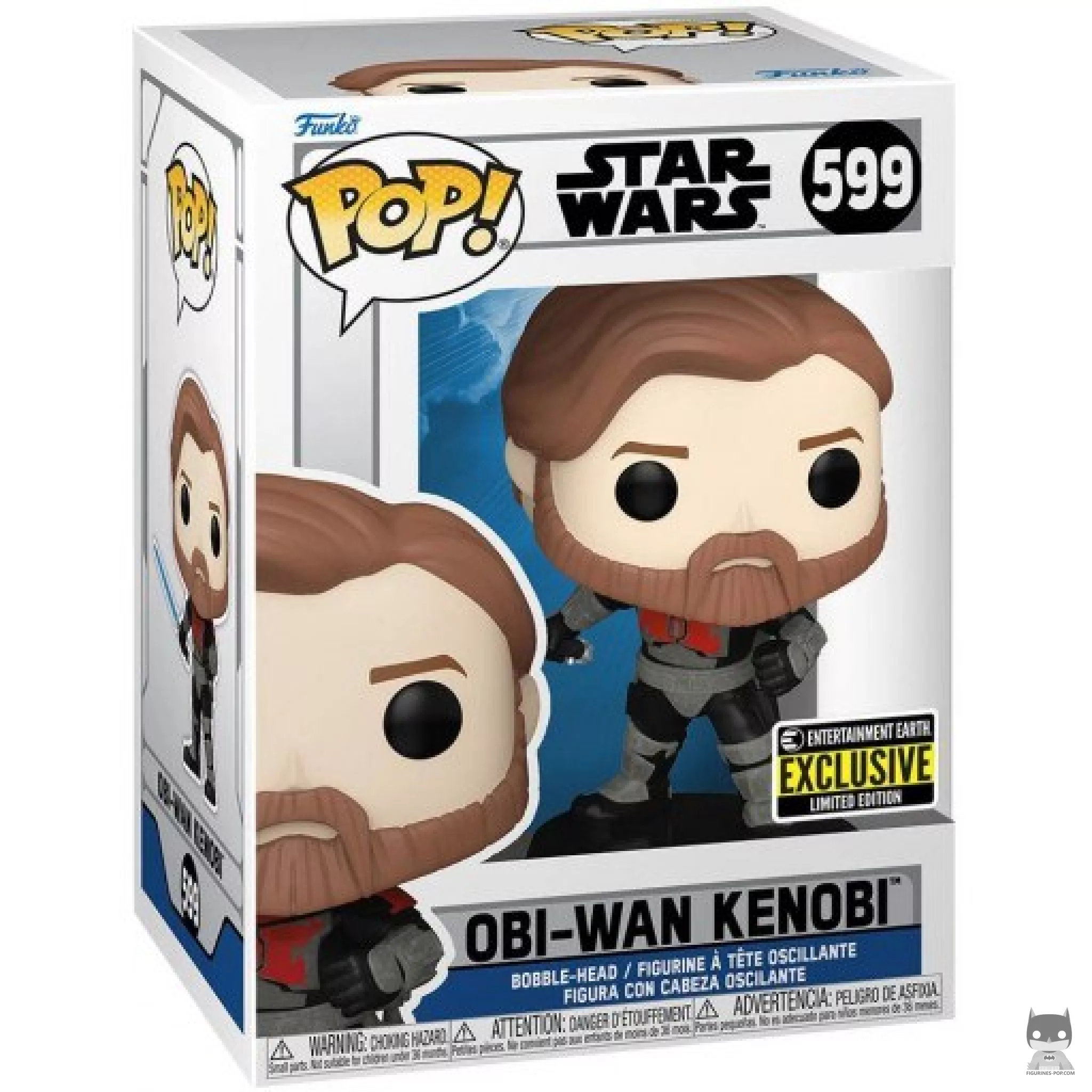 Figura Funko Pop! Obi-Wan Kenobi (Armadura mandaloriana) en su caja