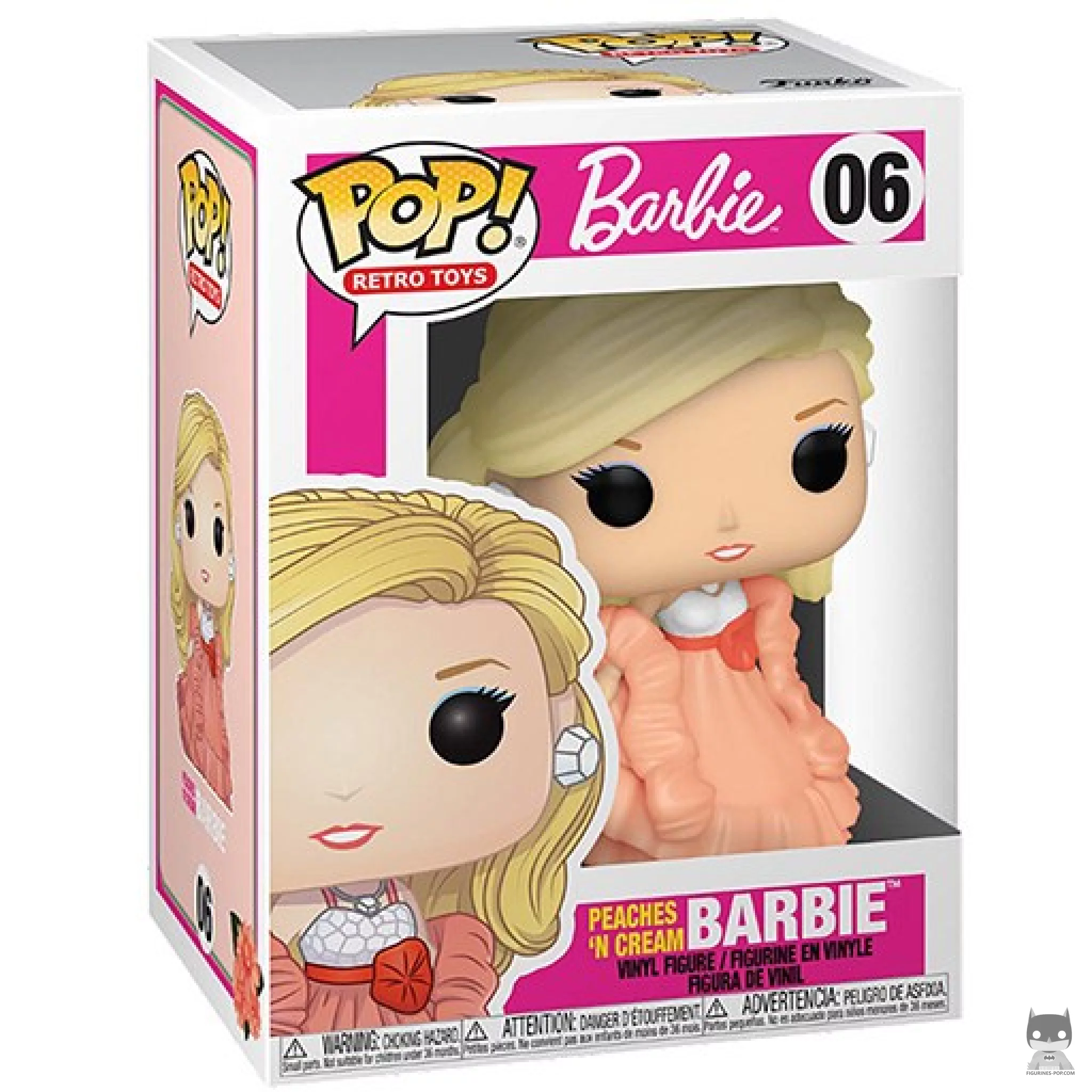 Figura Funko Pop! Barbie Peaches N Cream en su caja