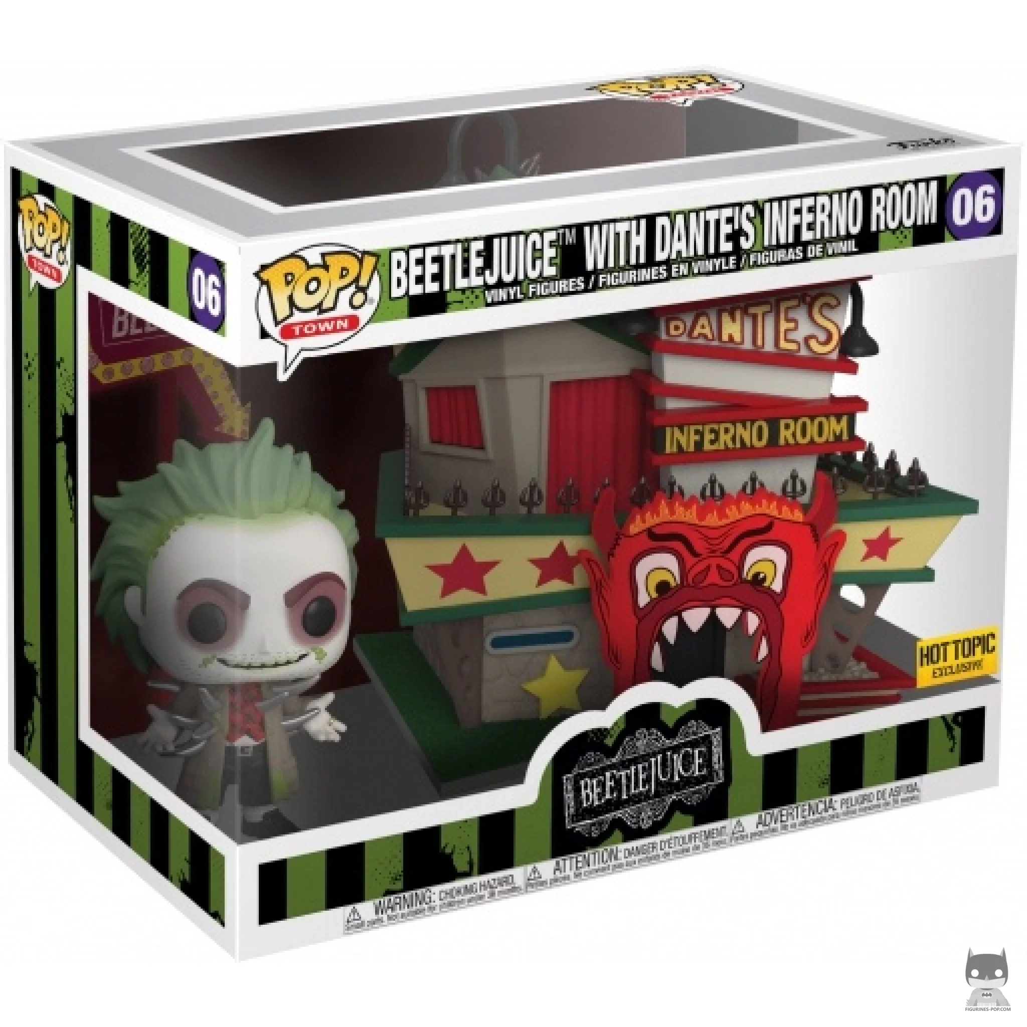 Figura Funko Pop! Beetlejuice Infierno de Dante en su caja