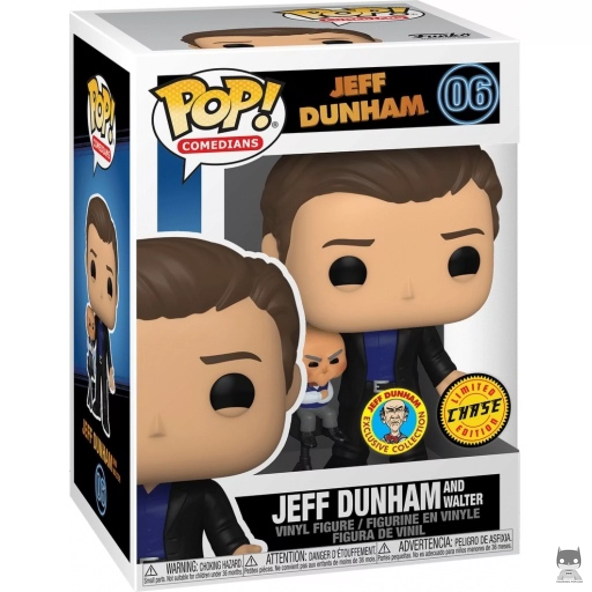 Figura Funko Pop! Jeff Dunham y Walter (Chase) en su caja