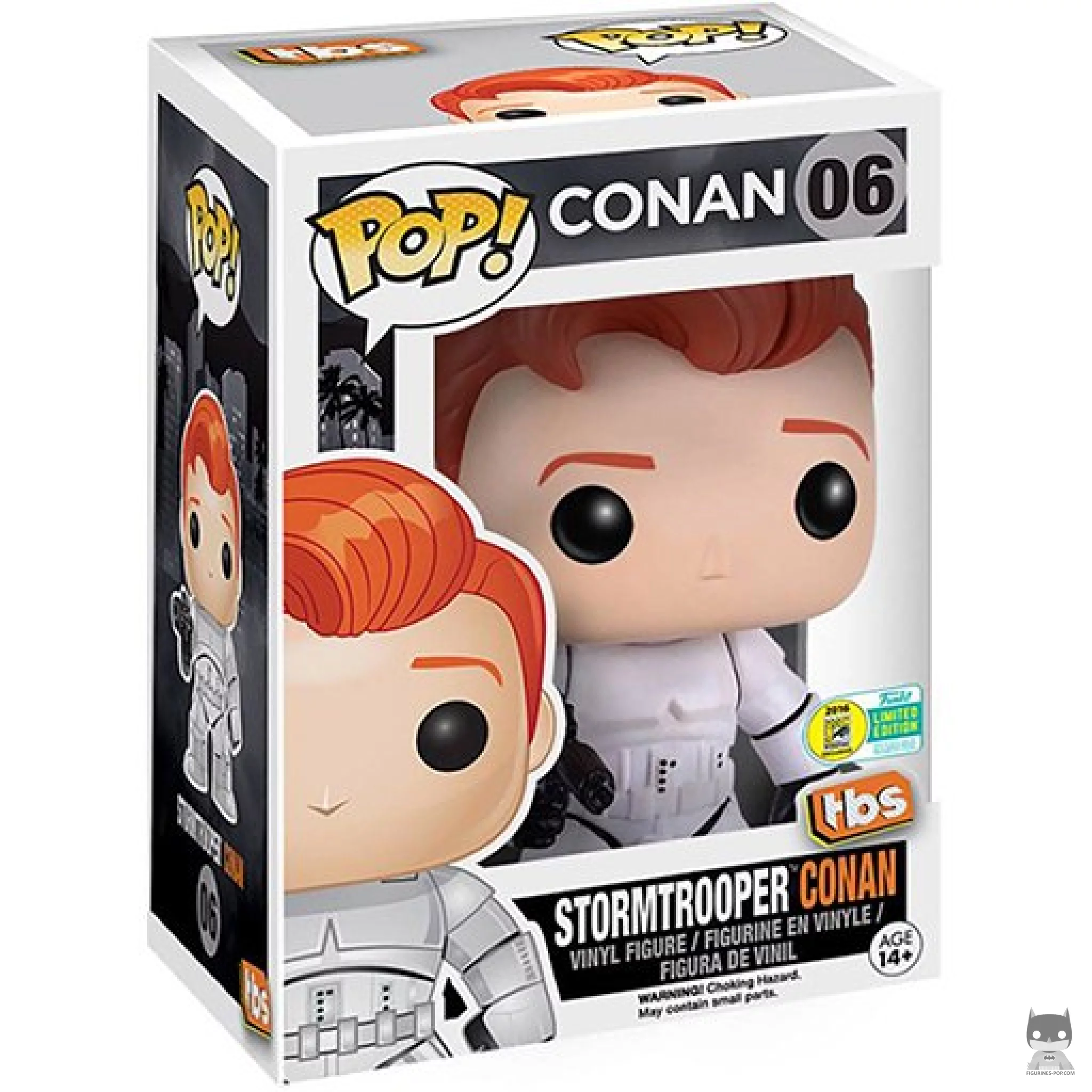 Figura Funko Pop! Conan O'Brien como Stormtrooper en su caja