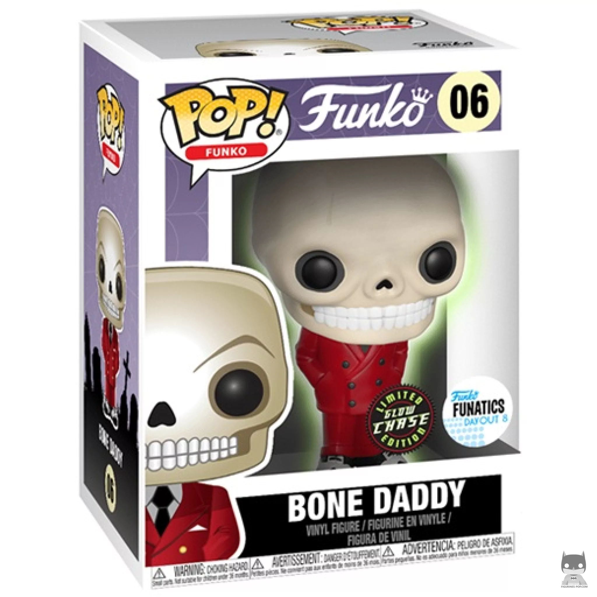 Figura Funko Pop! Bone Daddy (Chase) en su caja