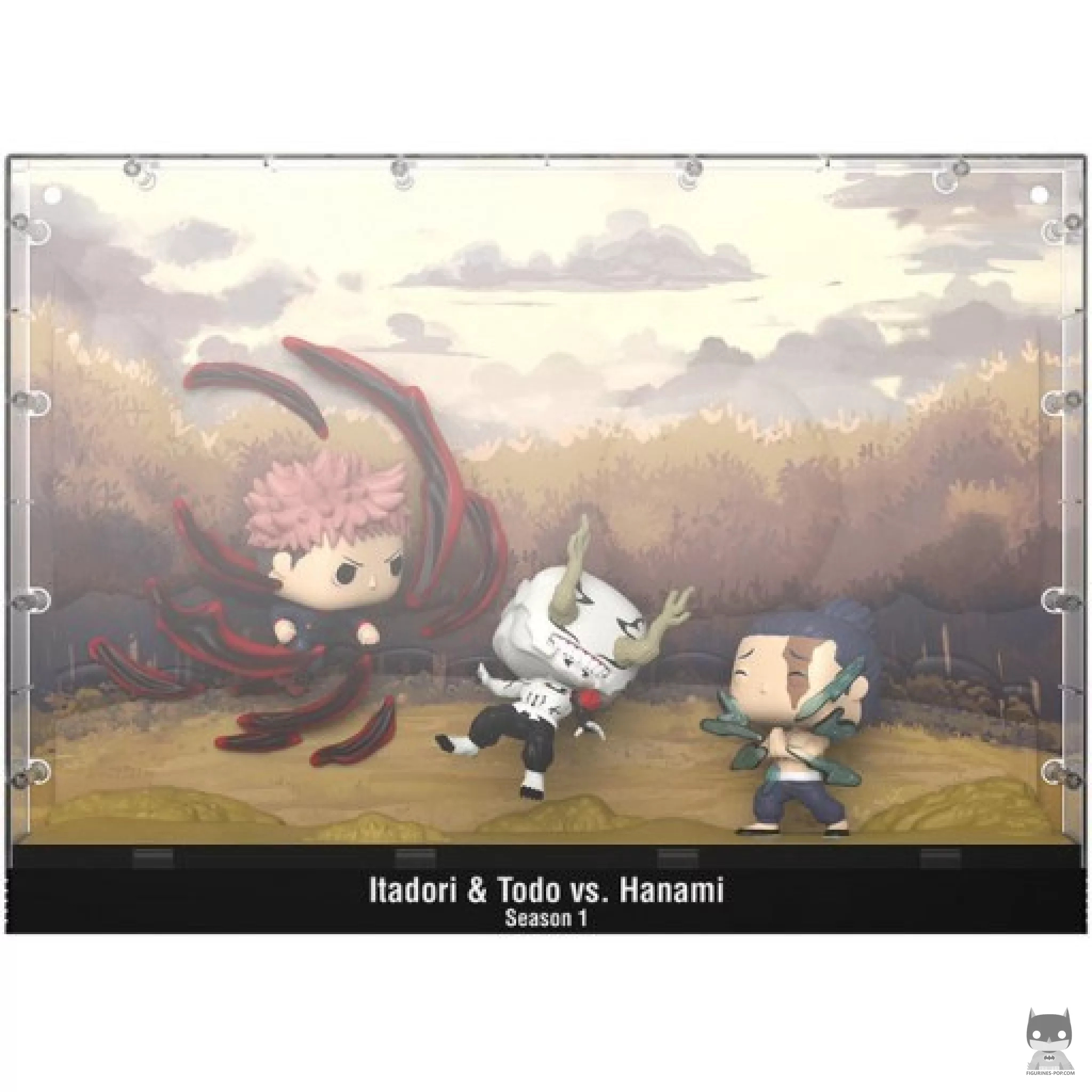 Figura Funko Pop! Yuji Itadori & Todo vs Hanami - Temporada 1 (Jujutsu Kaisen)
