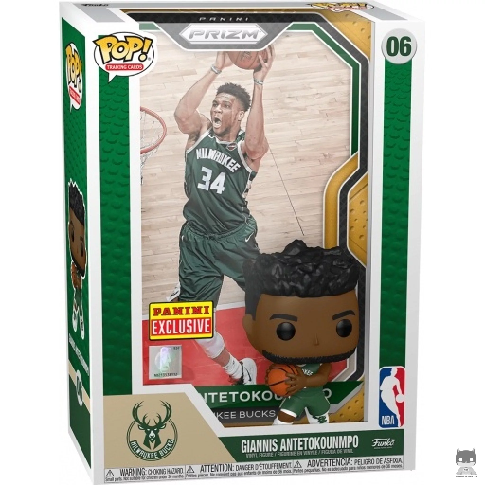 Figura Funko Pop! Giannis Antetokounmpo (Dorado) en su caja
