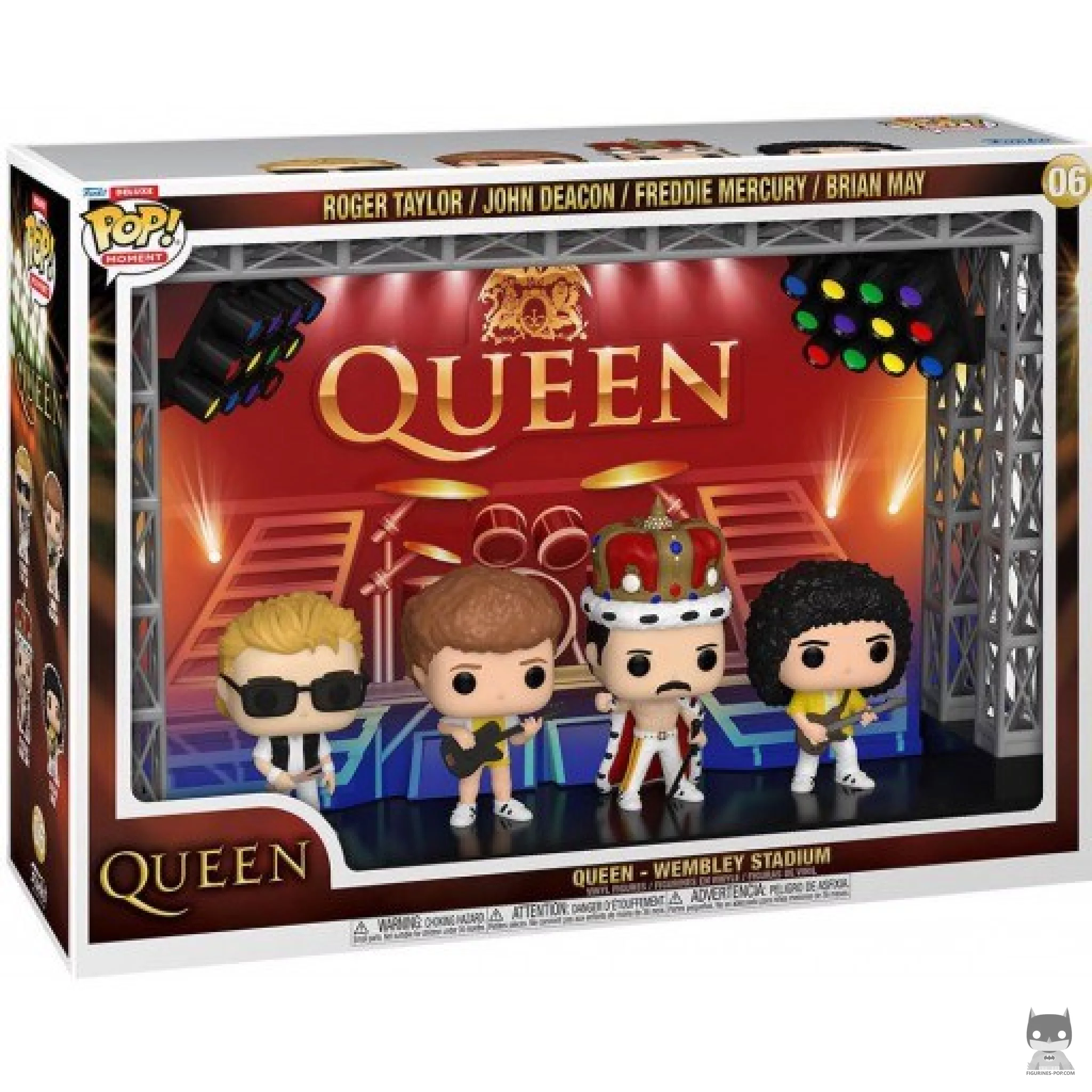 Figura Funko Pop! Queen en el estadio de Wembley en su caja