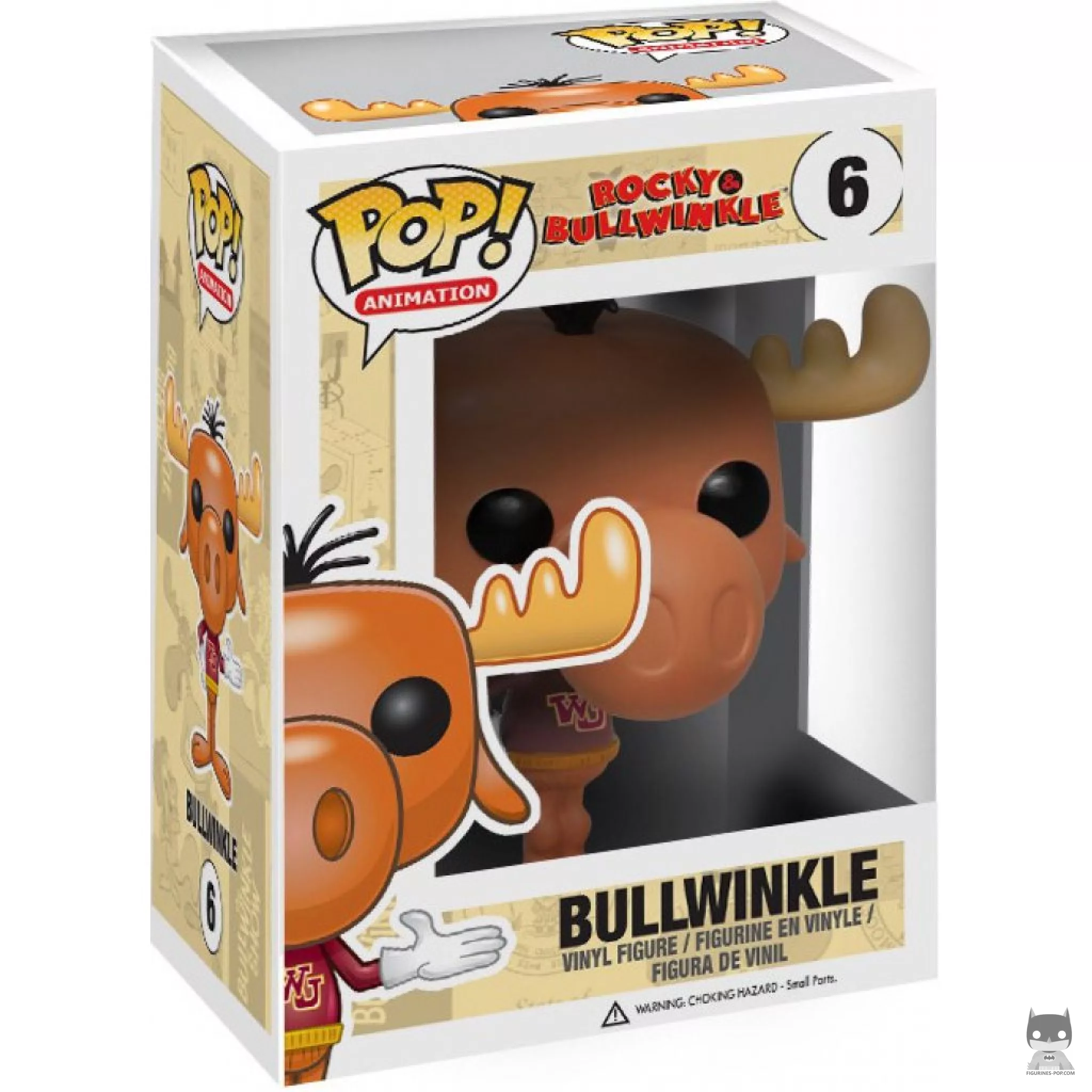 Figura Funko Pop! Bullwinkle J. Moose en su caja