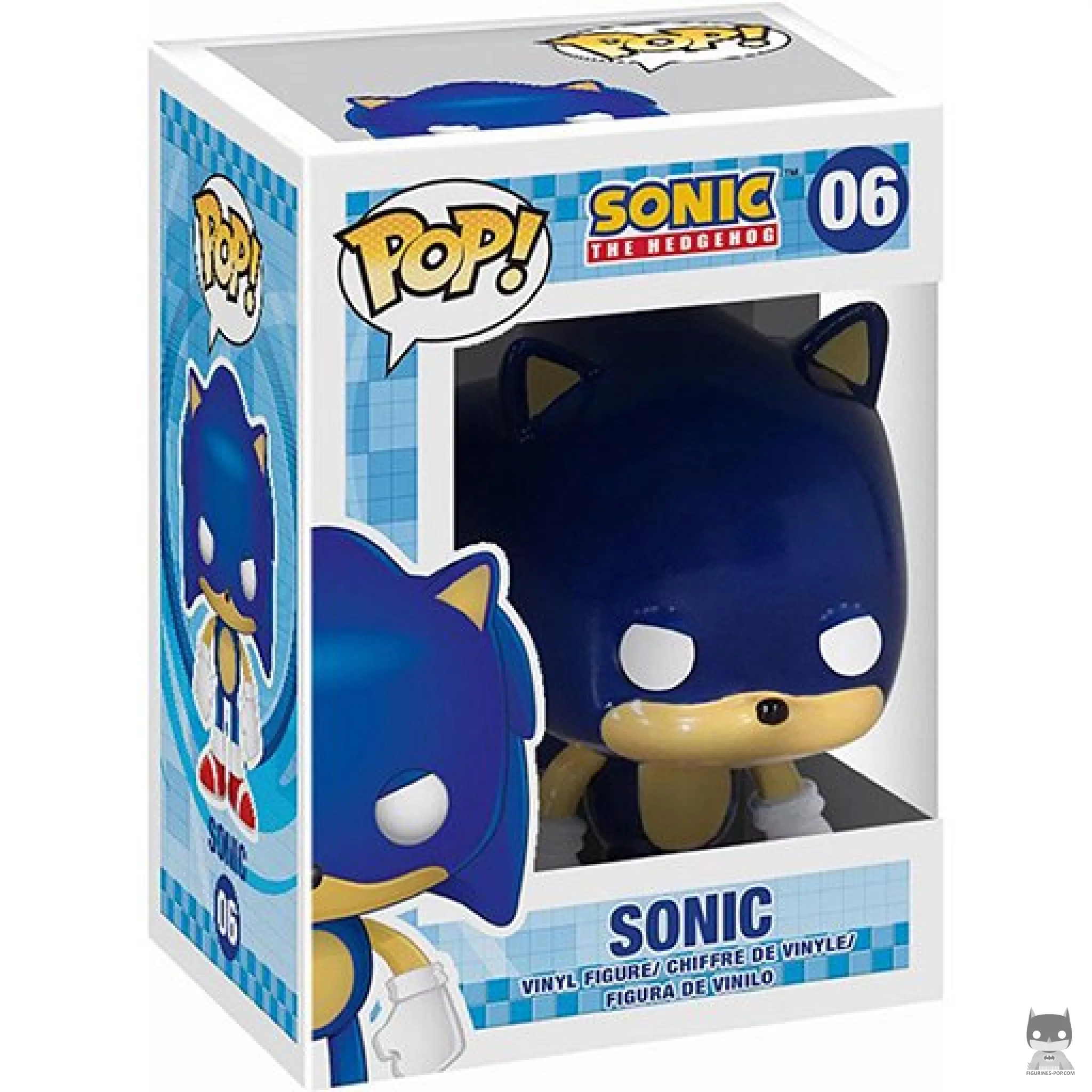 Figura Funko Pop! Sonic the Hedgehog en su caja
