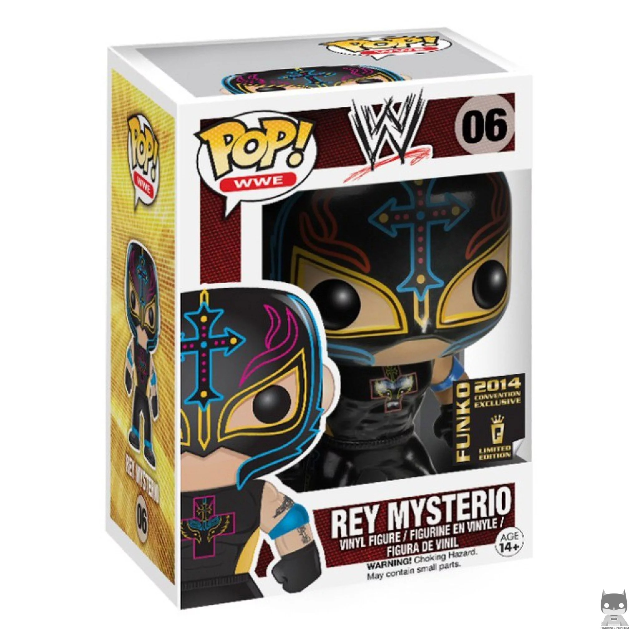 Figura Funko Pop! Rey Mysterio en su caja