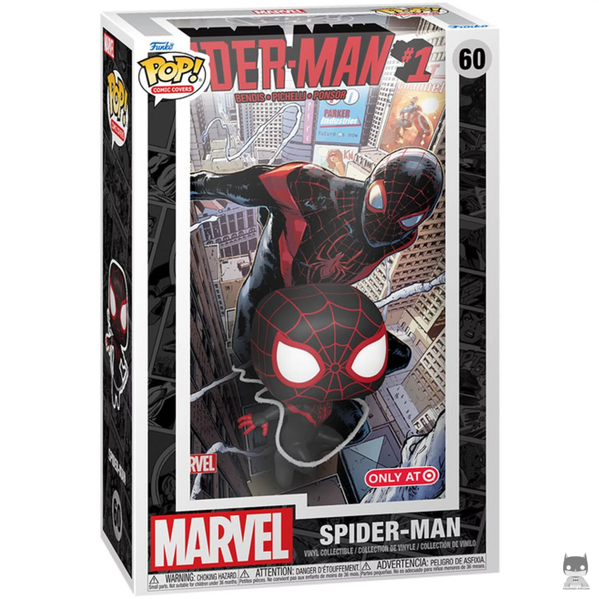 Figura Funko Pop! Spider-Man (Miles Morales) en su caja
