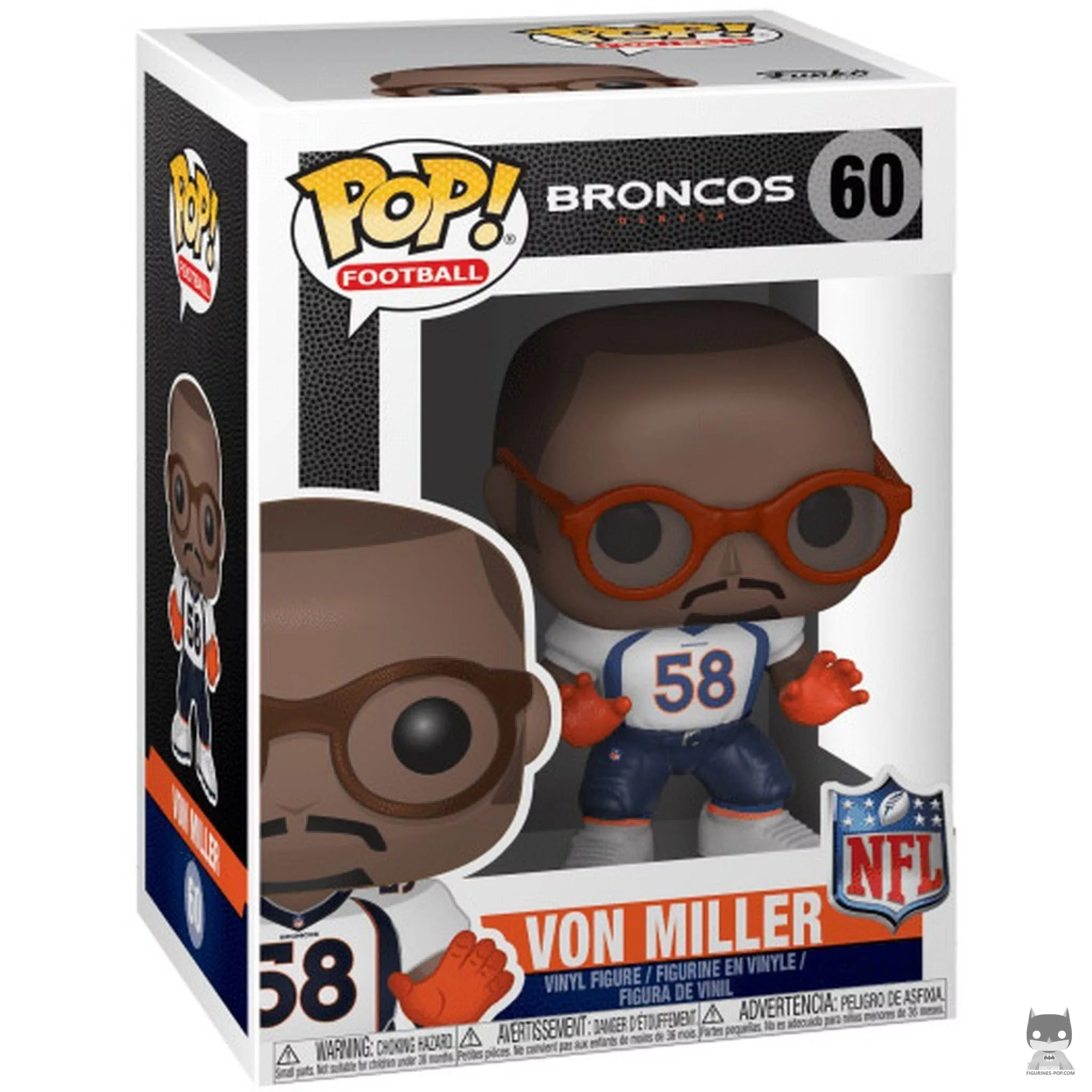 Figura Funko Pop! Von Miller en su caja