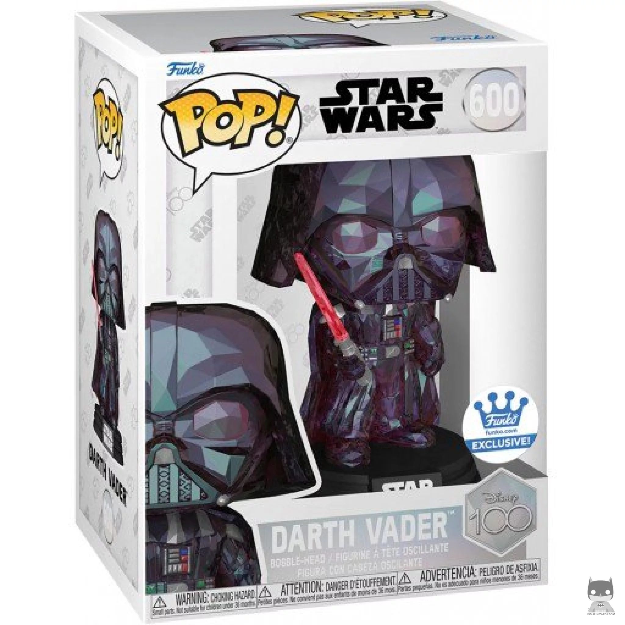 Figura Funko Pop! Darth Vader (Facetado) en su caja
