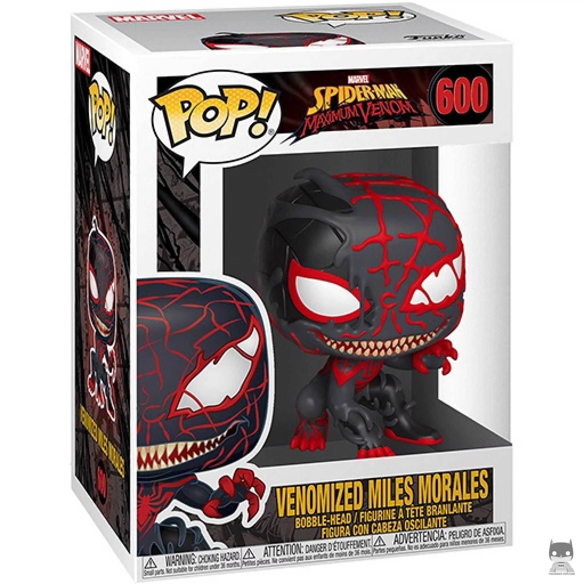 Figura Funko Pop! Miles Morales venomizado en su caja