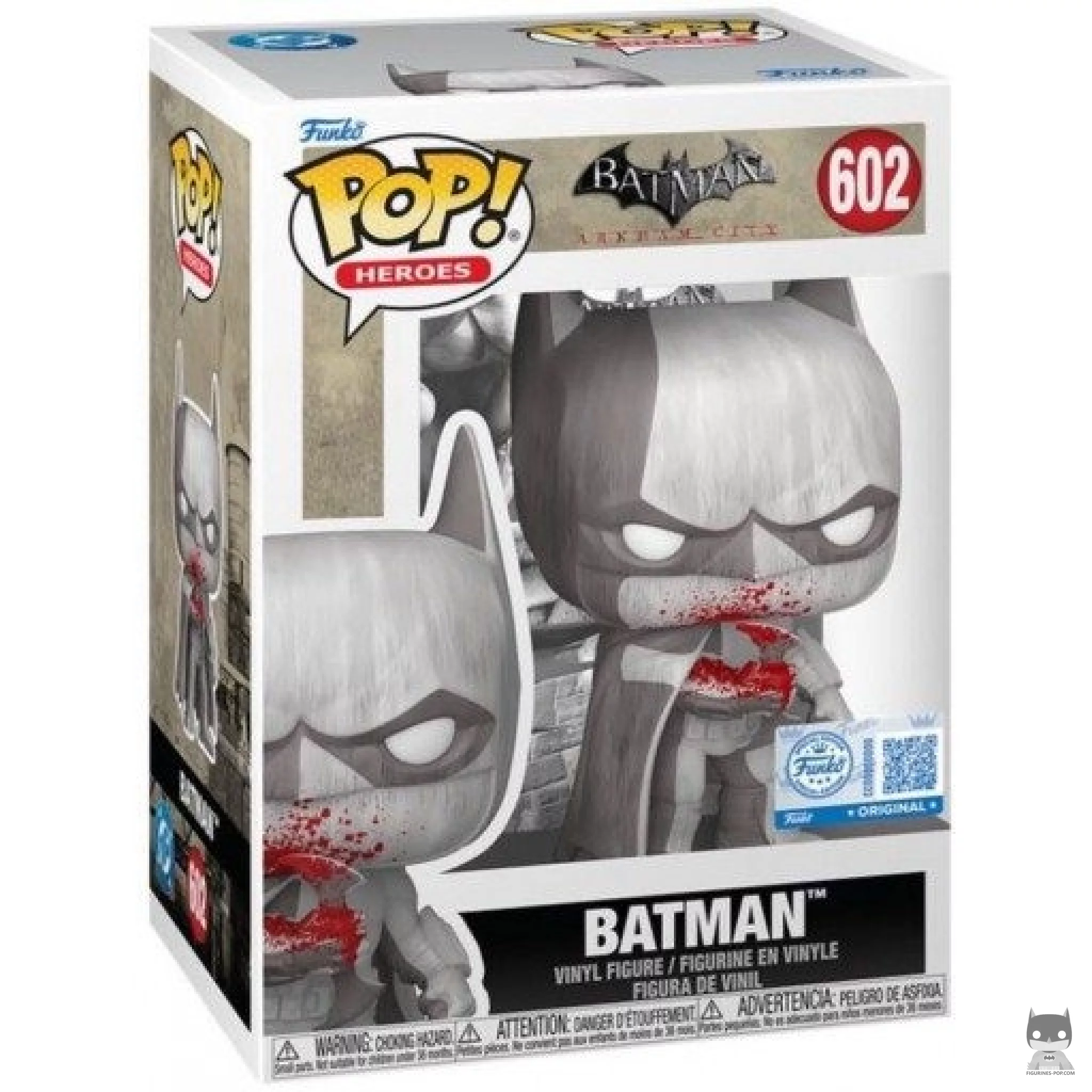 Figura Funko Pop! Batman (Ensangrentado) en su caja