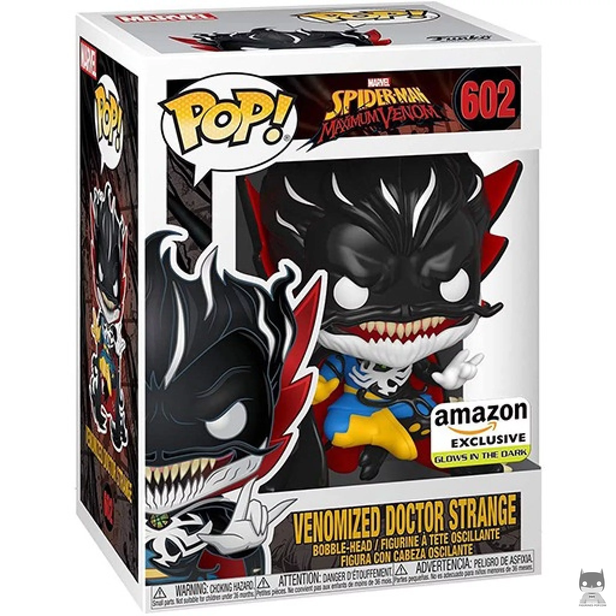 Figura Funko Pop! Doctor Strange venomizado en su caja