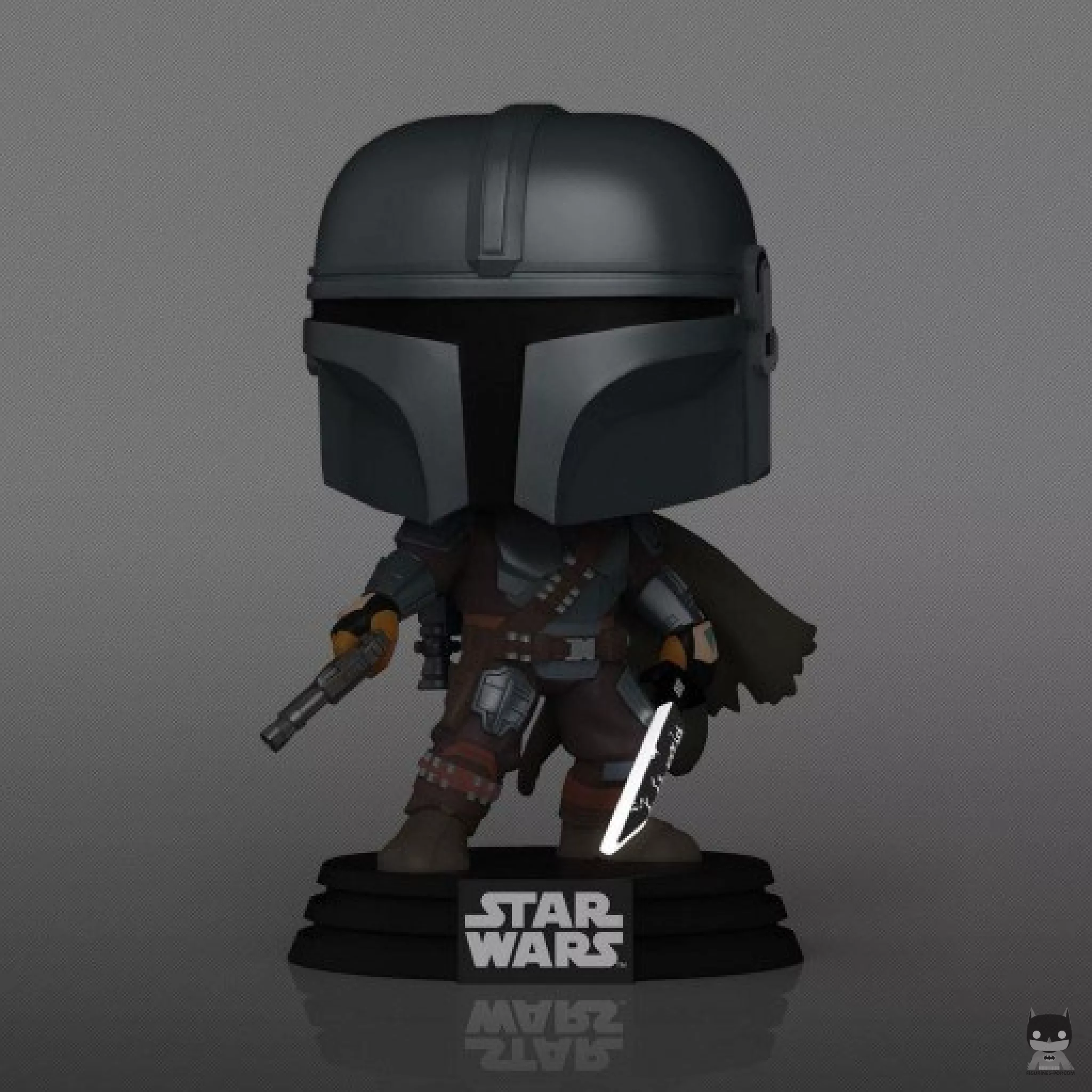 Figura Funko Pop! Mandaloriano con el Sable Oscuro (Brilla en la oscuridad) (The Mandalorian (Star Wars))