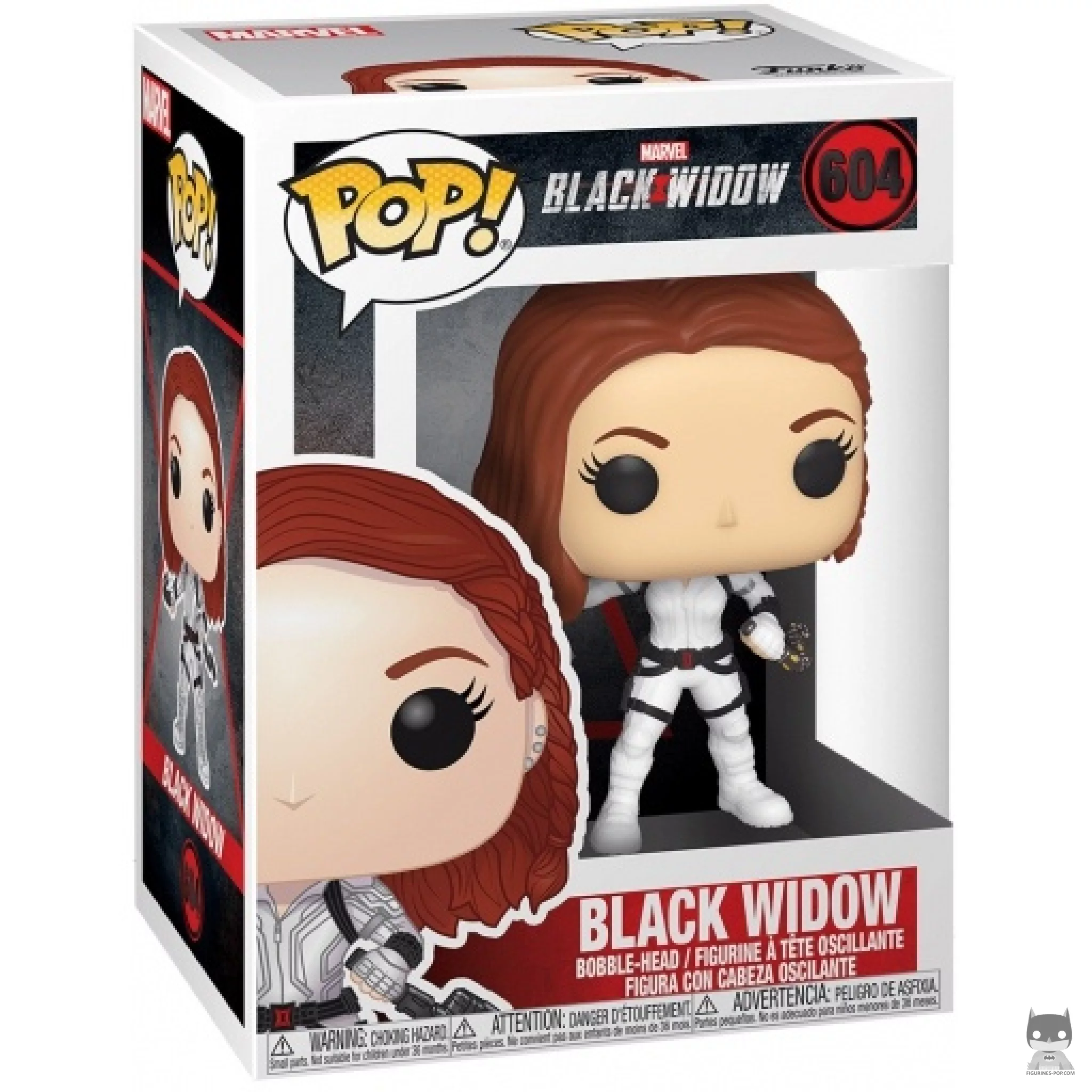 Figura Funko Pop! Viuda Negra en su caja