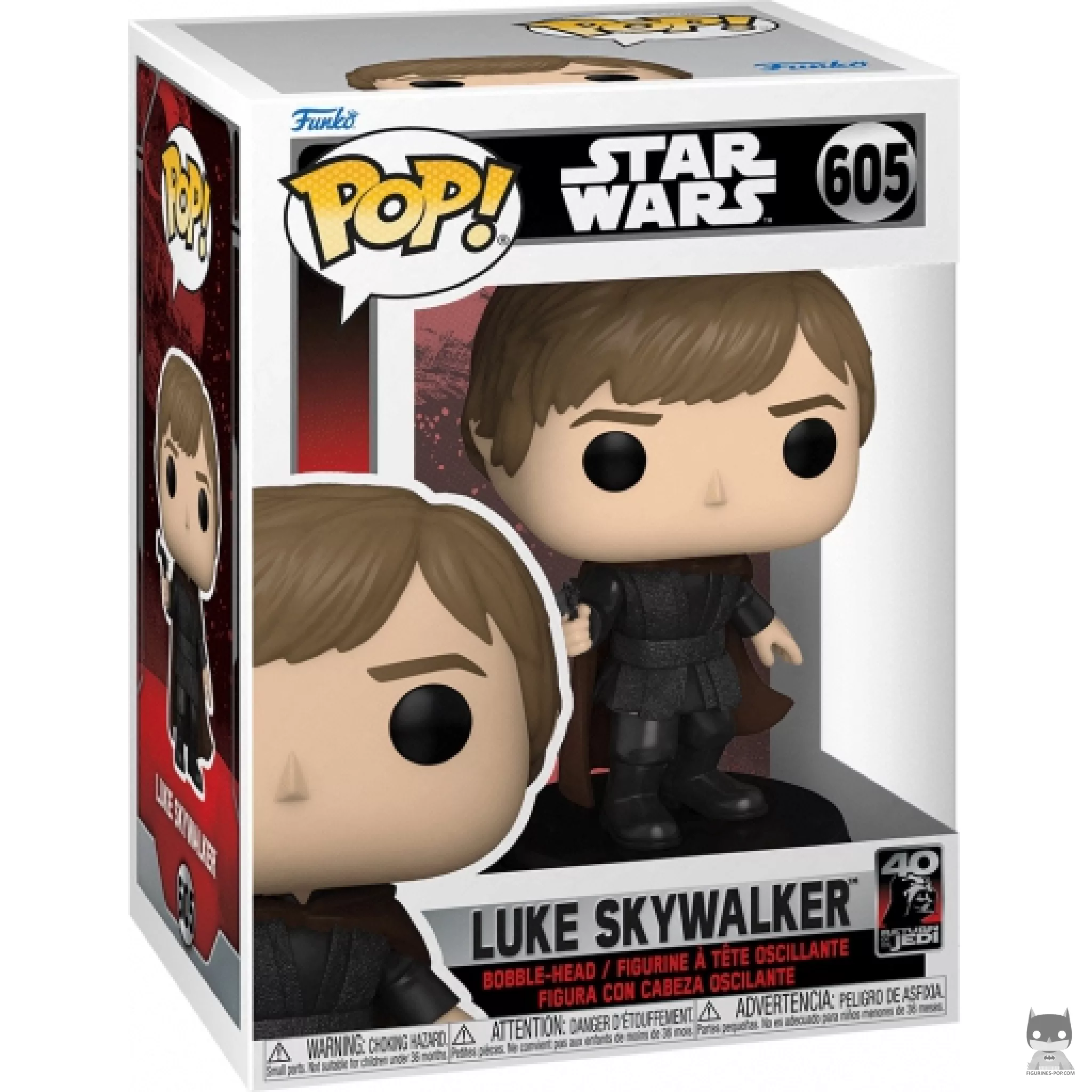 Figura Funko Pop! Luke Skywalker en su caja