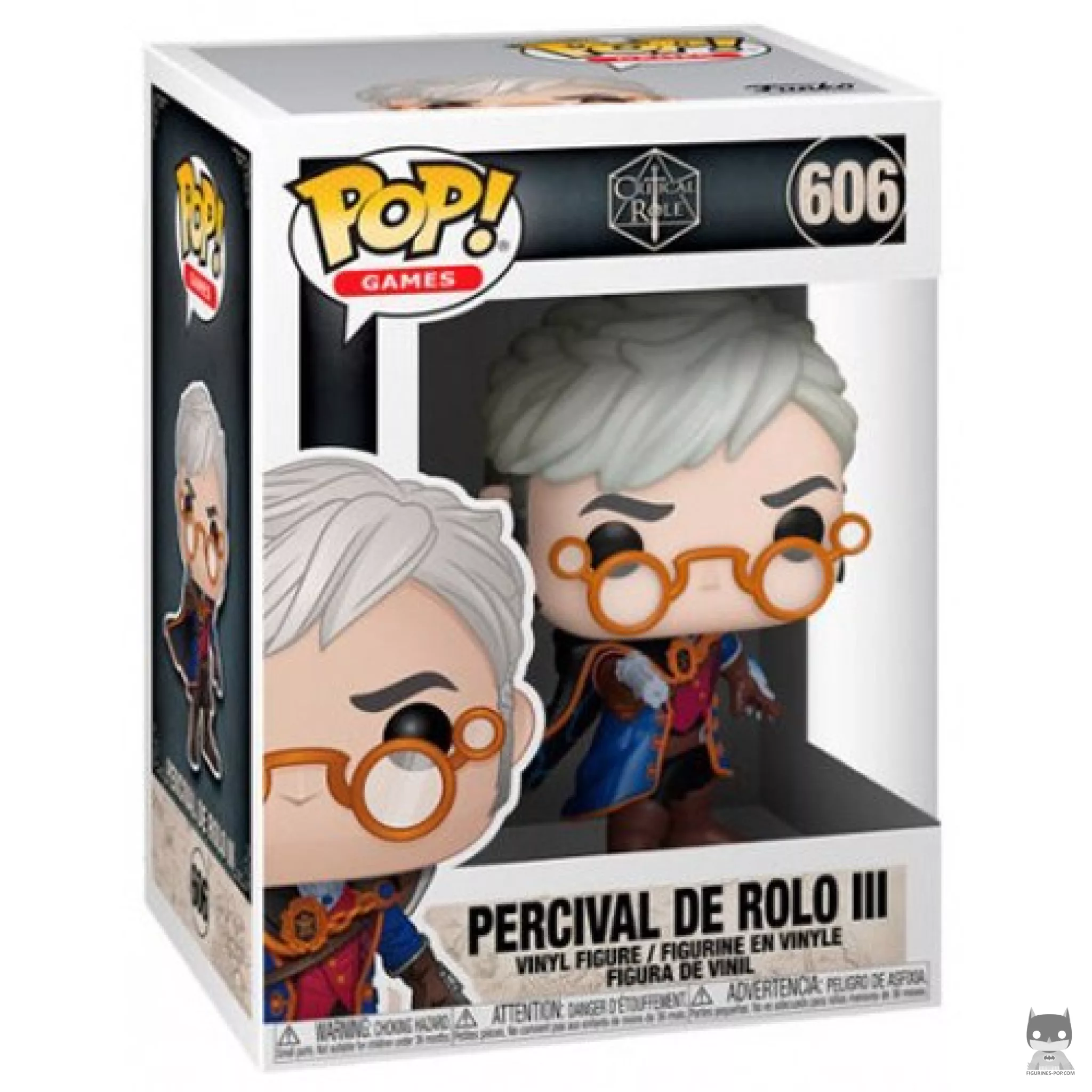 Figura Funko Pop! Percival De Rolo III en su caja