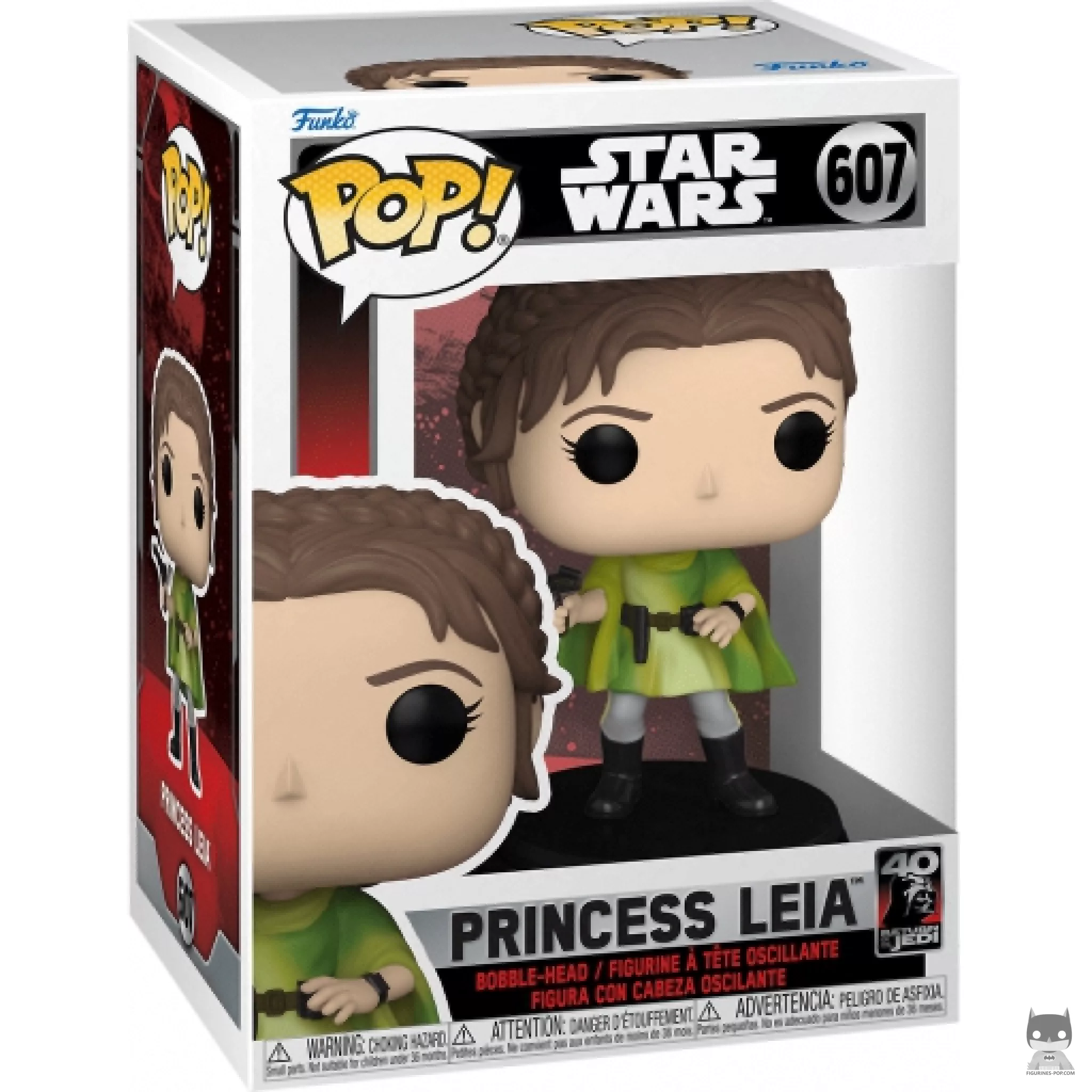 Figura Funko Pop! Princesa Leia en su caja