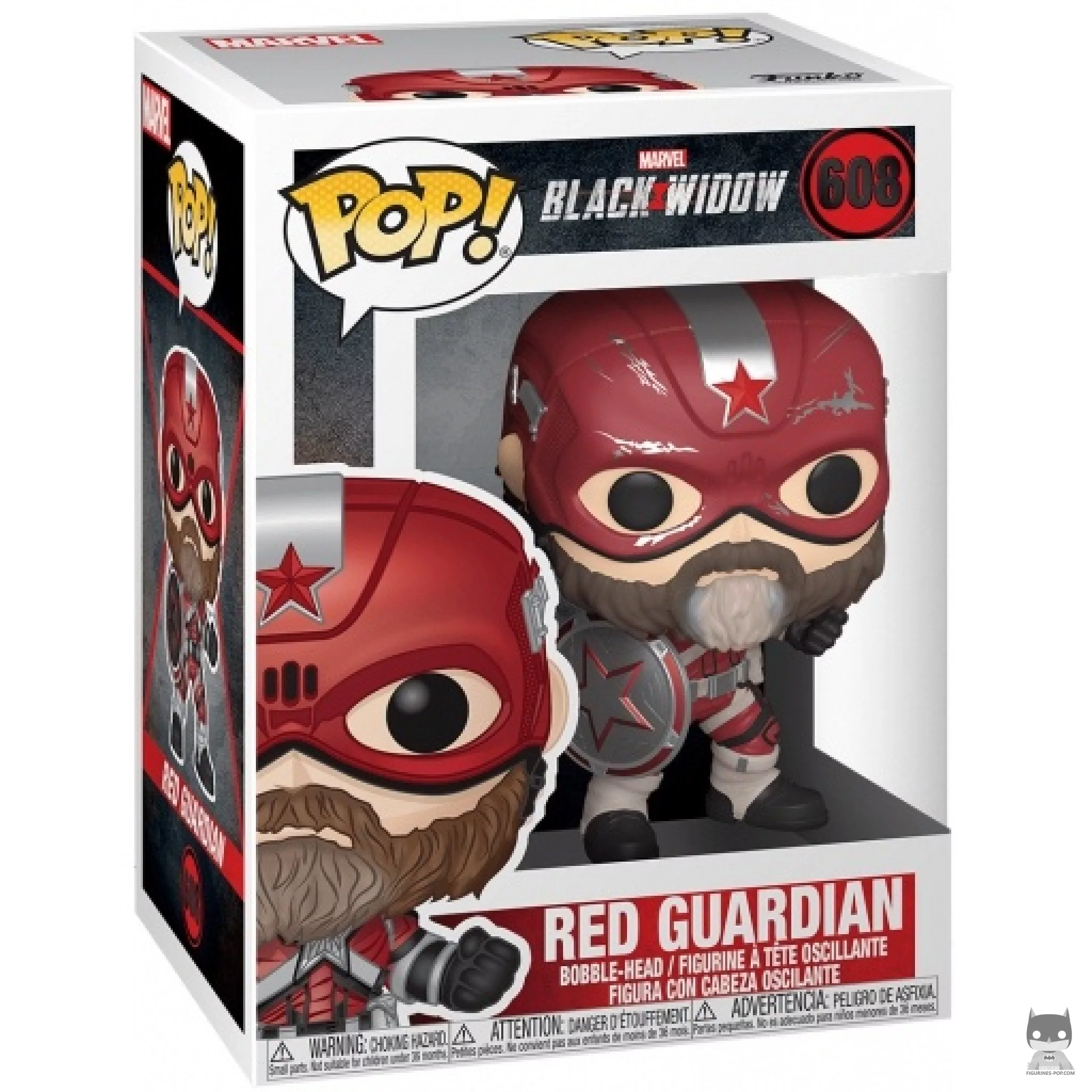 Figura Funko Pop! Guardián Rojo en su caja