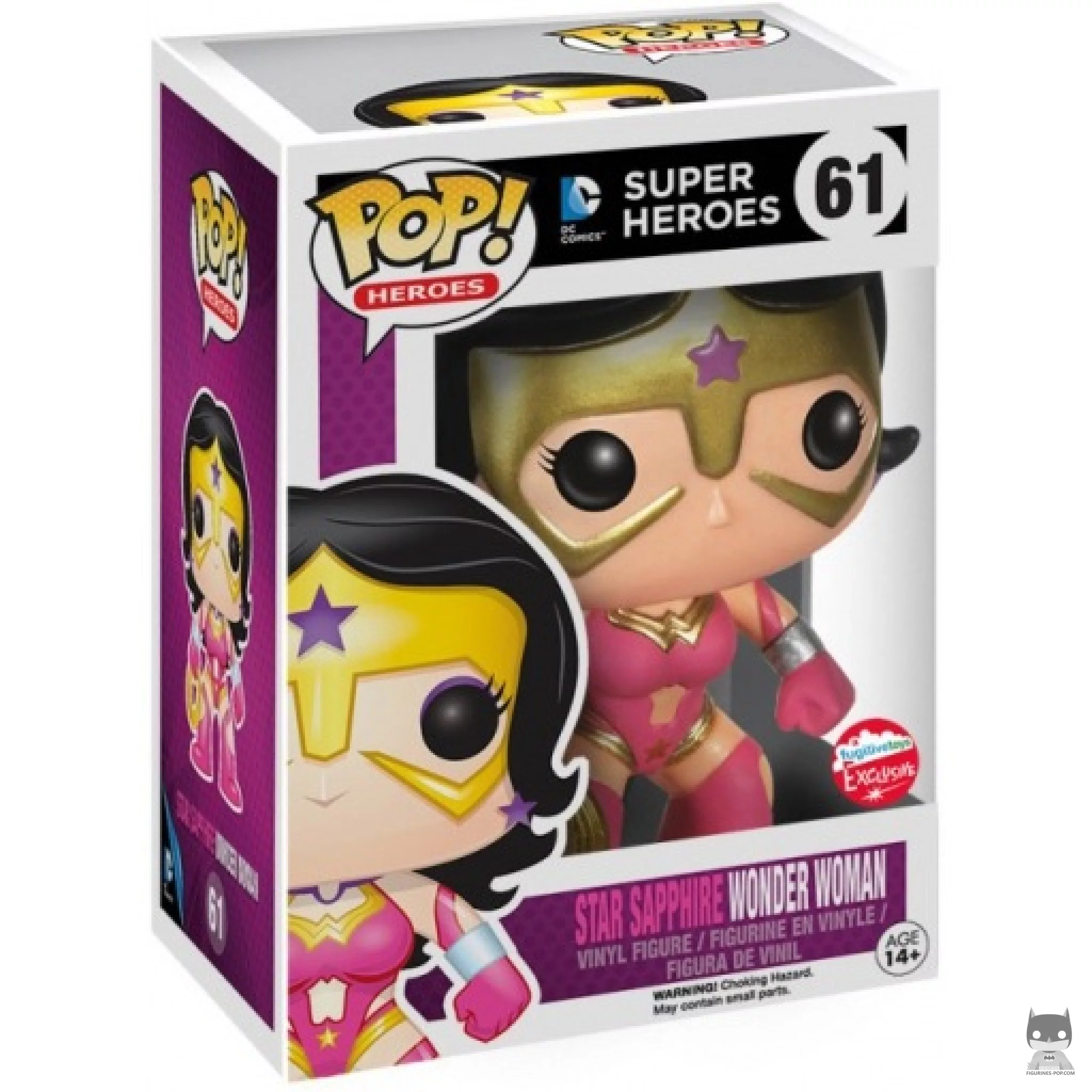 Figura Funko Pop! Wonder Woman como Star Sapphire en su caja