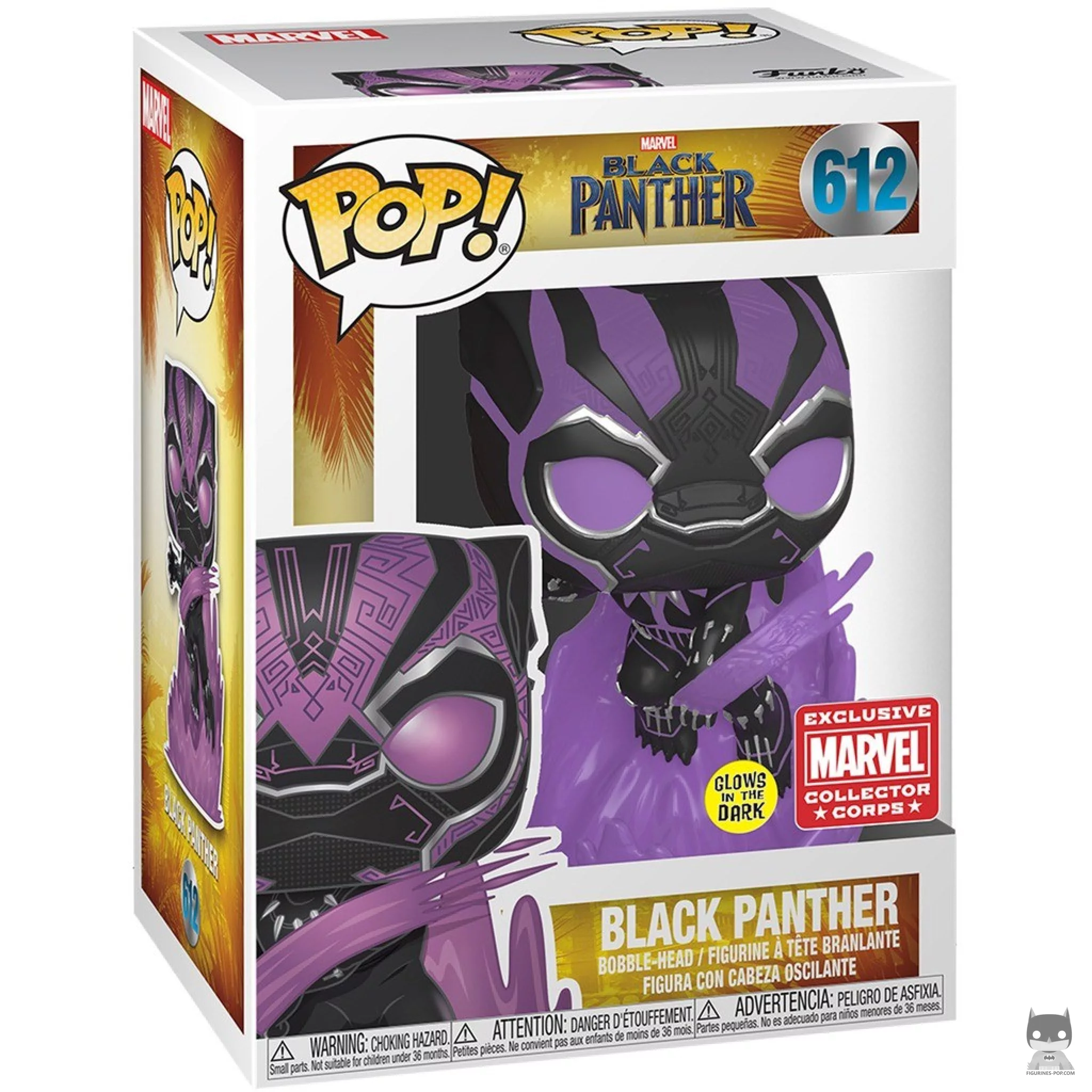Figura Funko Pop! Black Panther en su caja