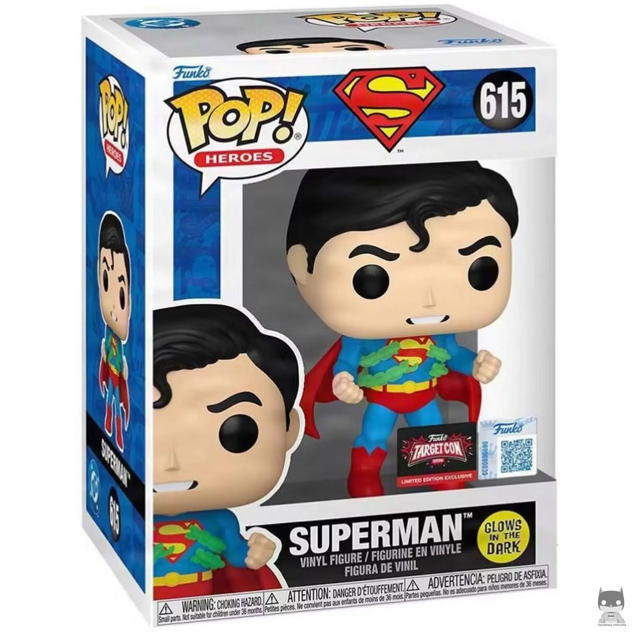 Figura Funko Pop! Superman (Brilla en la oscuridad) en su caja