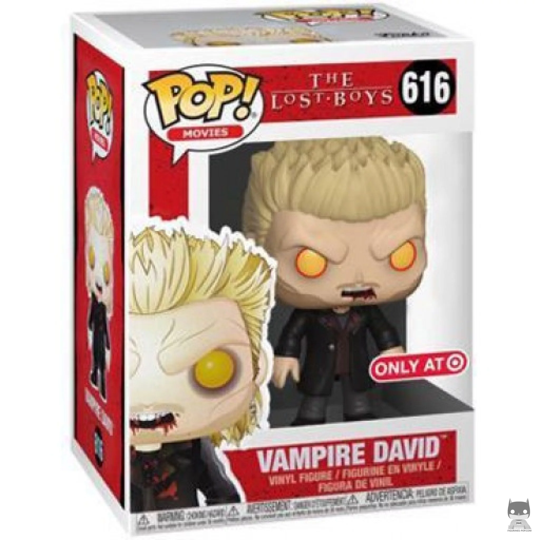 Figura Funko Pop! David vampiro en su caja