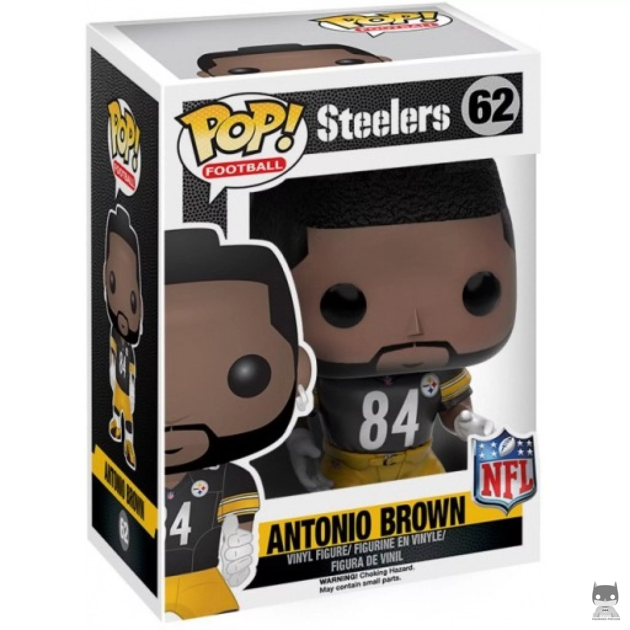 Figura Funko Pop! Antonio Brown en su caja