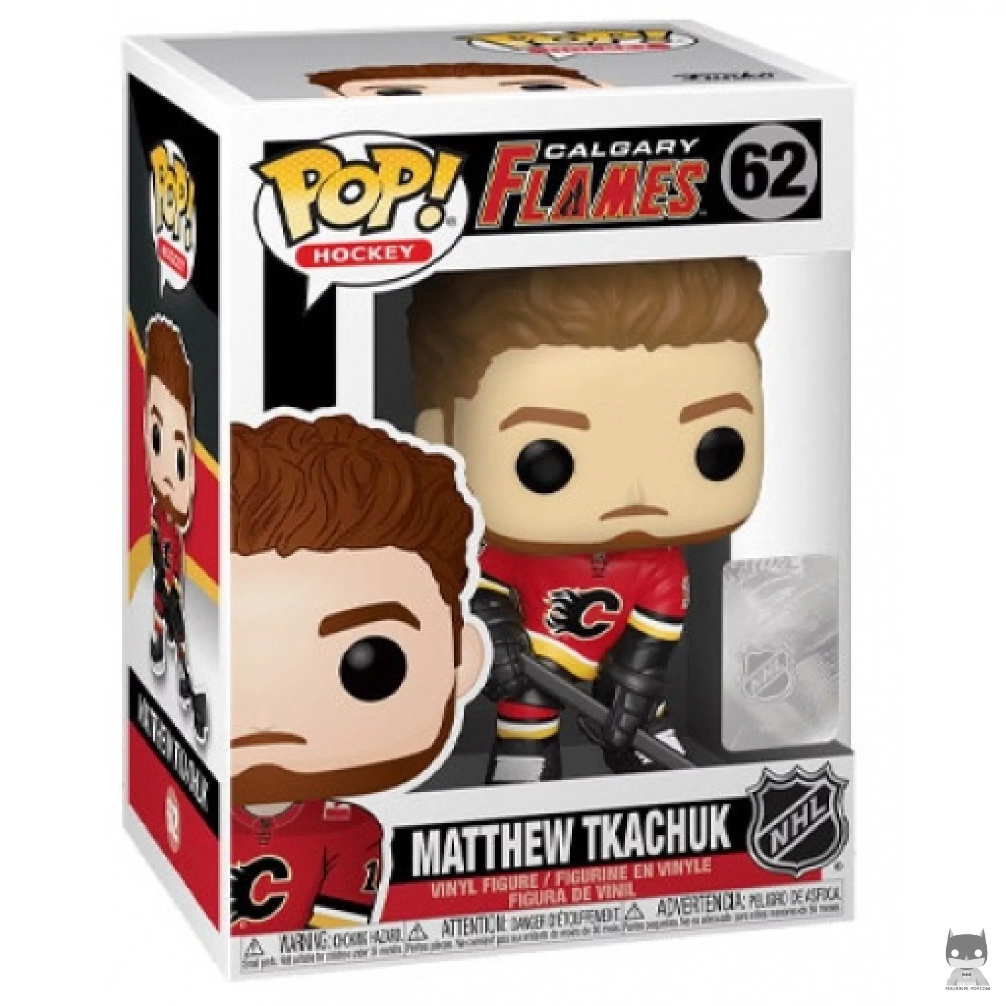 Figura Funko Pop! Matthew Tkachuk en su caja