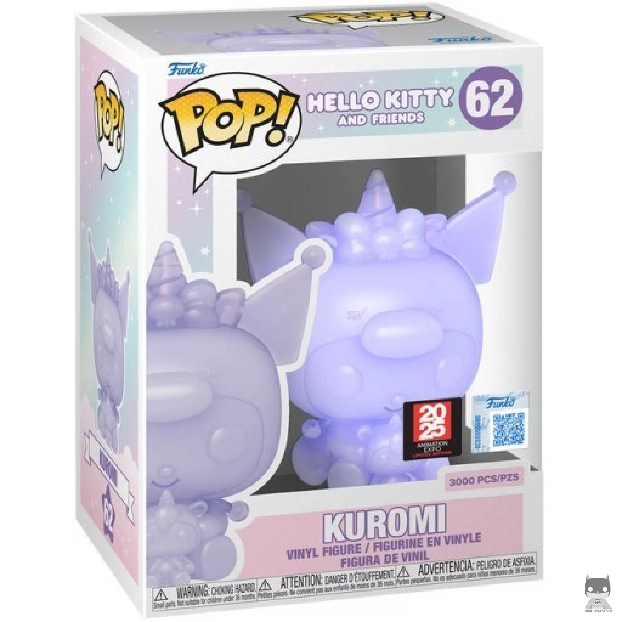 Figura Funko Pop! Kuromi (Translúcido) en su caja
