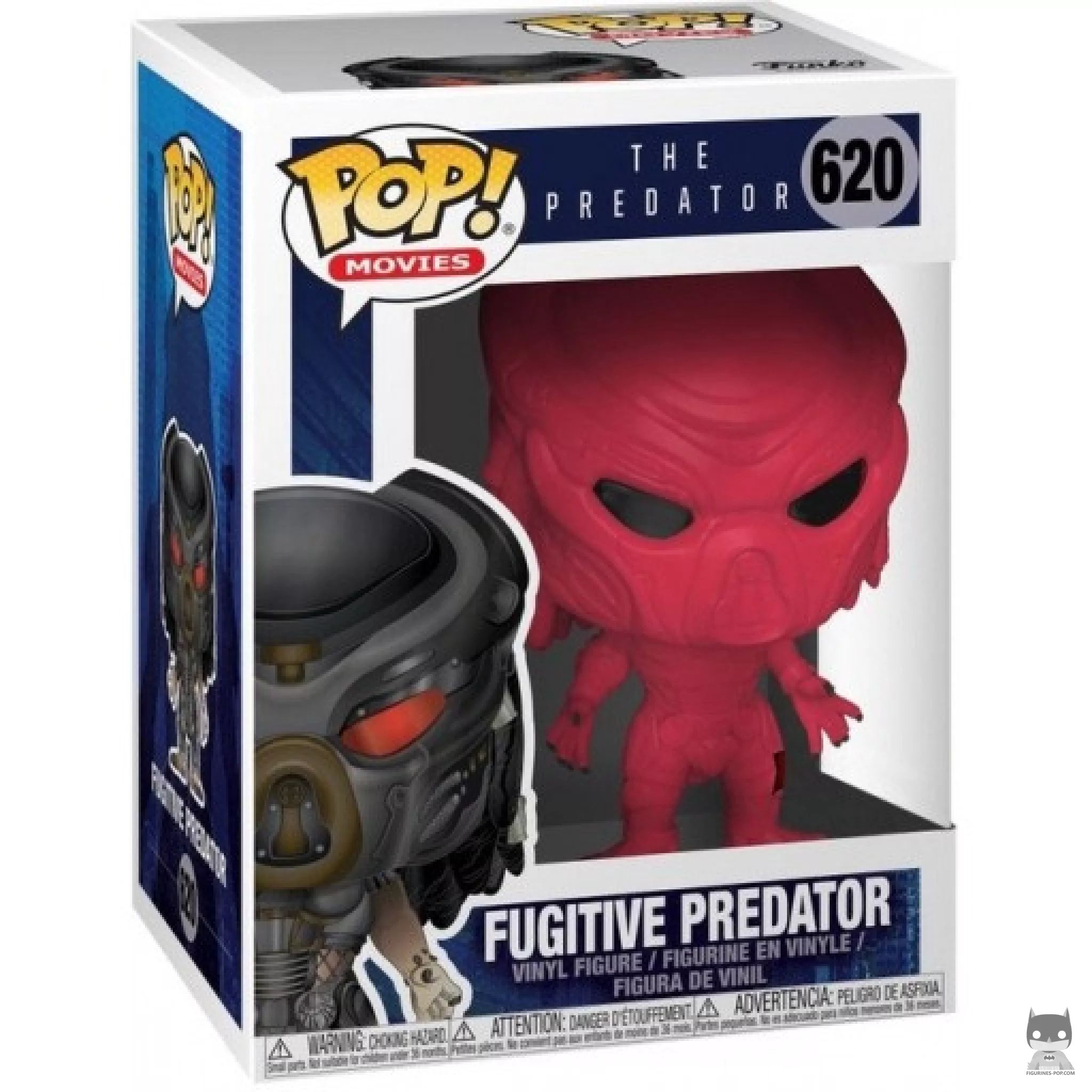 Figura Funko Pop! Fugitive Predator (Rojo) en su caja