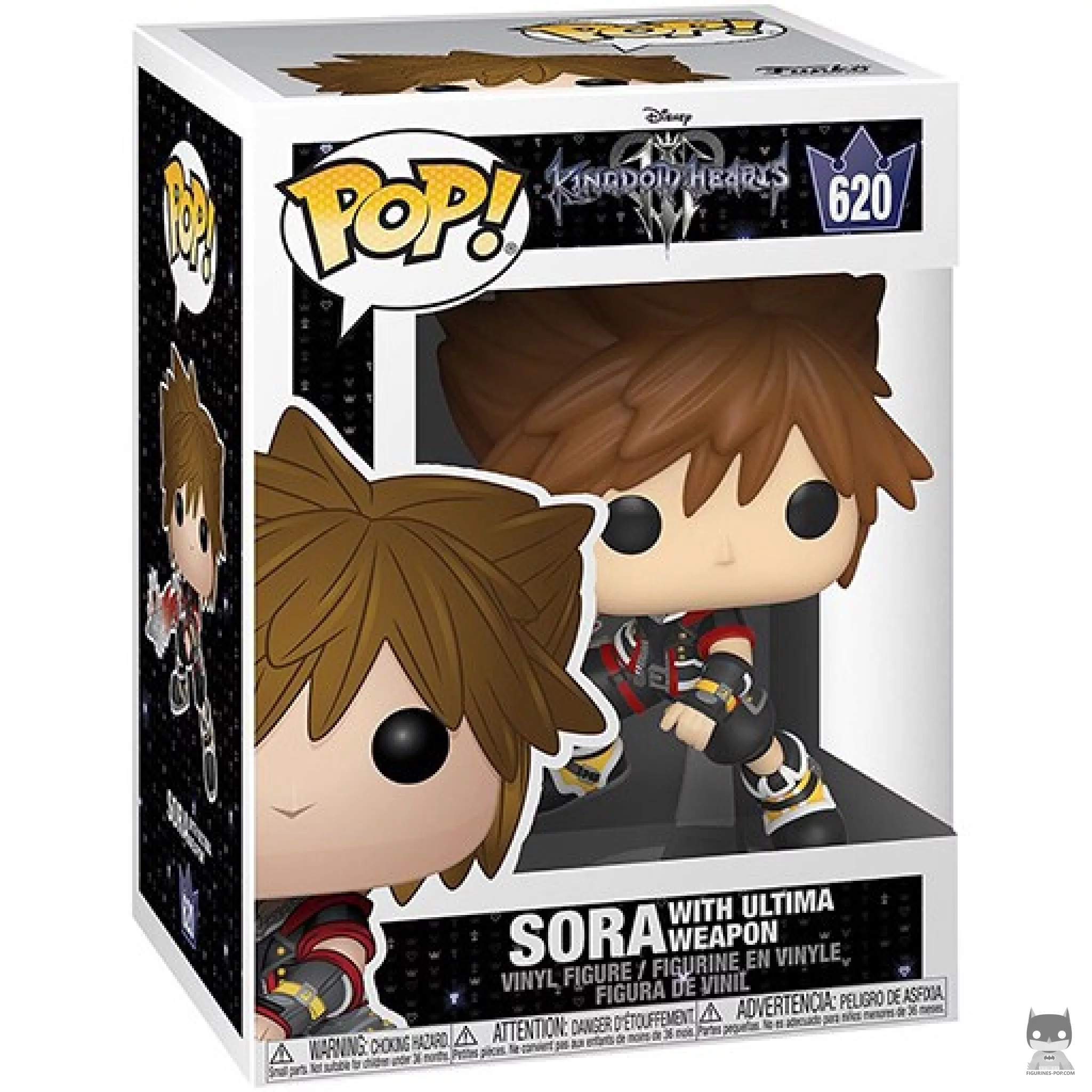 Figura Funko Pop! Sora con la Ultima Weapon en su caja