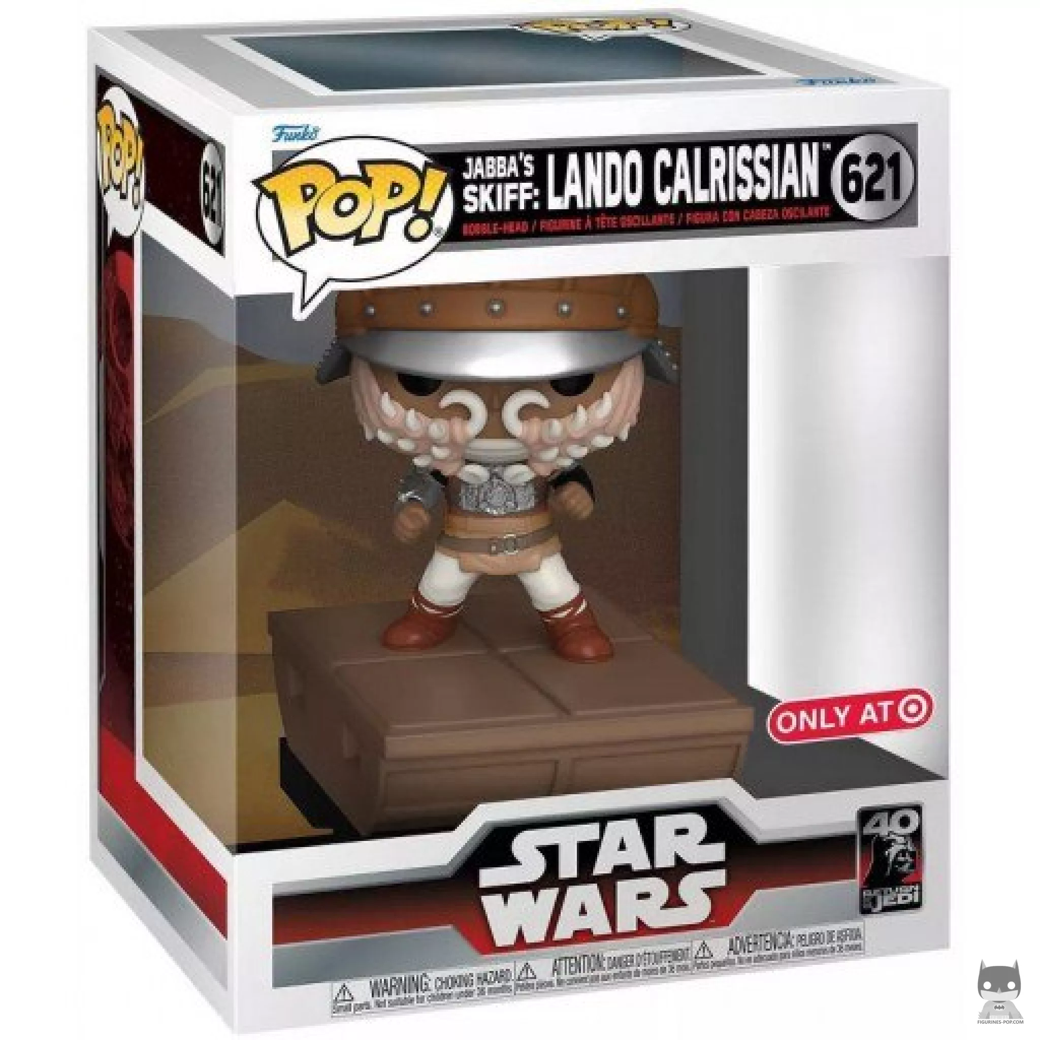 Figura Funko Pop! Esquife de Jabba: Lando Calrissian en su caja