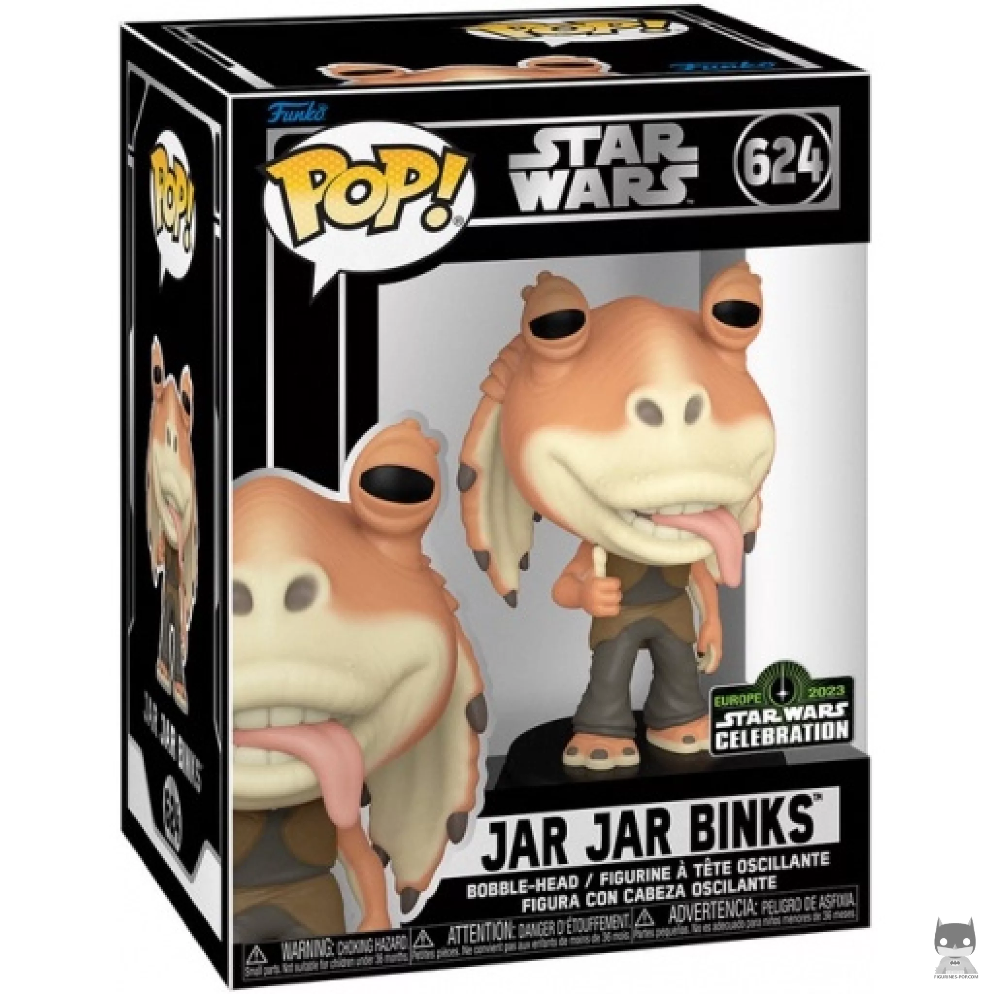 Figura Funko Pop! Jar Jar Binks en su caja