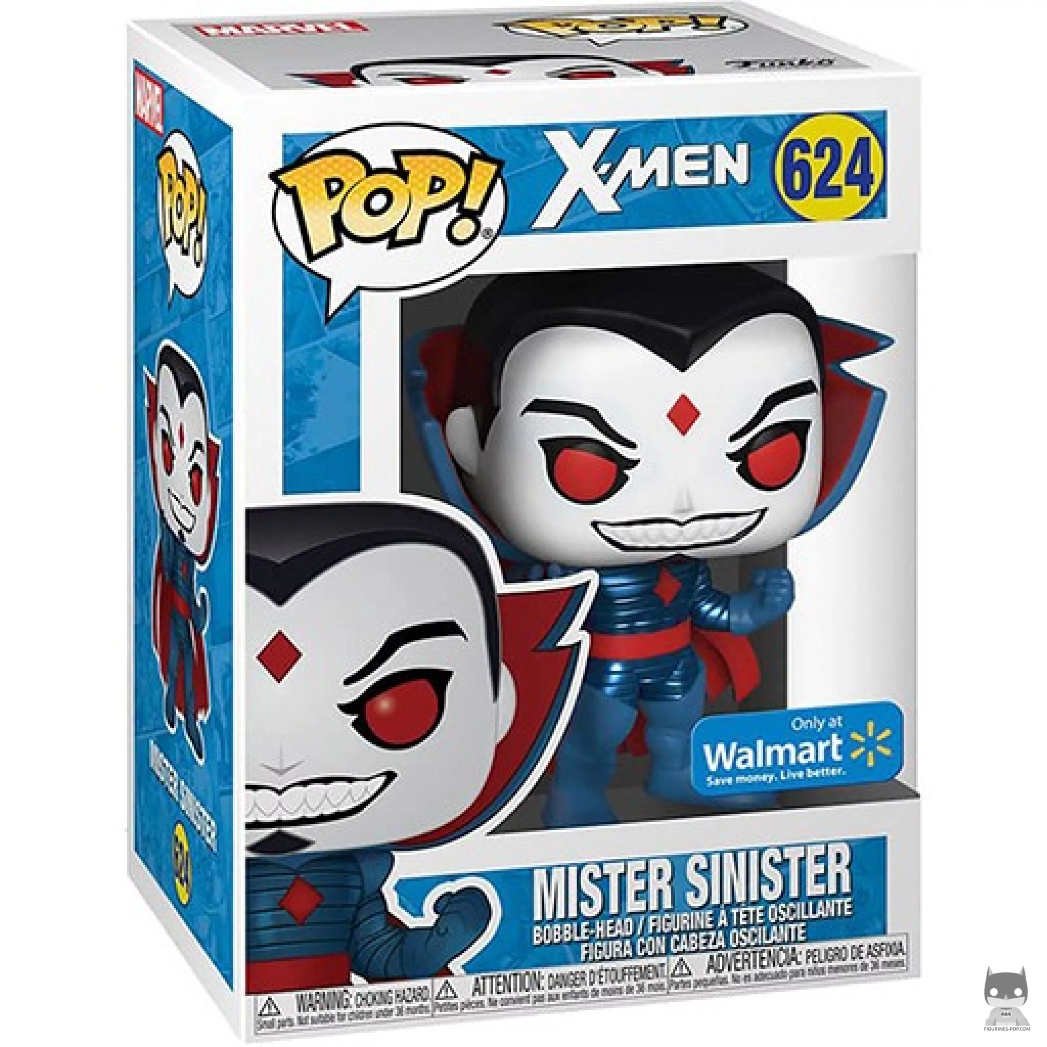 Figura Funko Pop! Mister Siniestro (Metalizado) en su caja