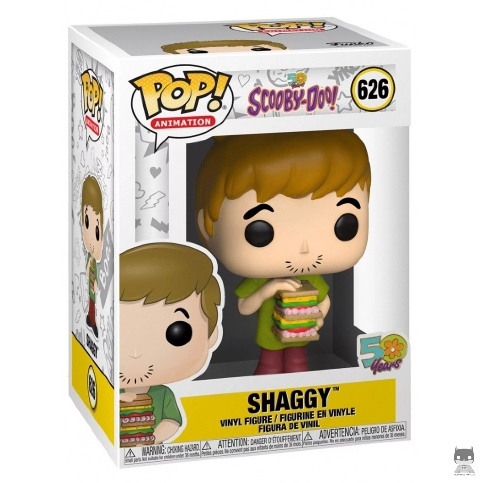 Figura Funko Pop! Shaggy con sándwich en su caja
