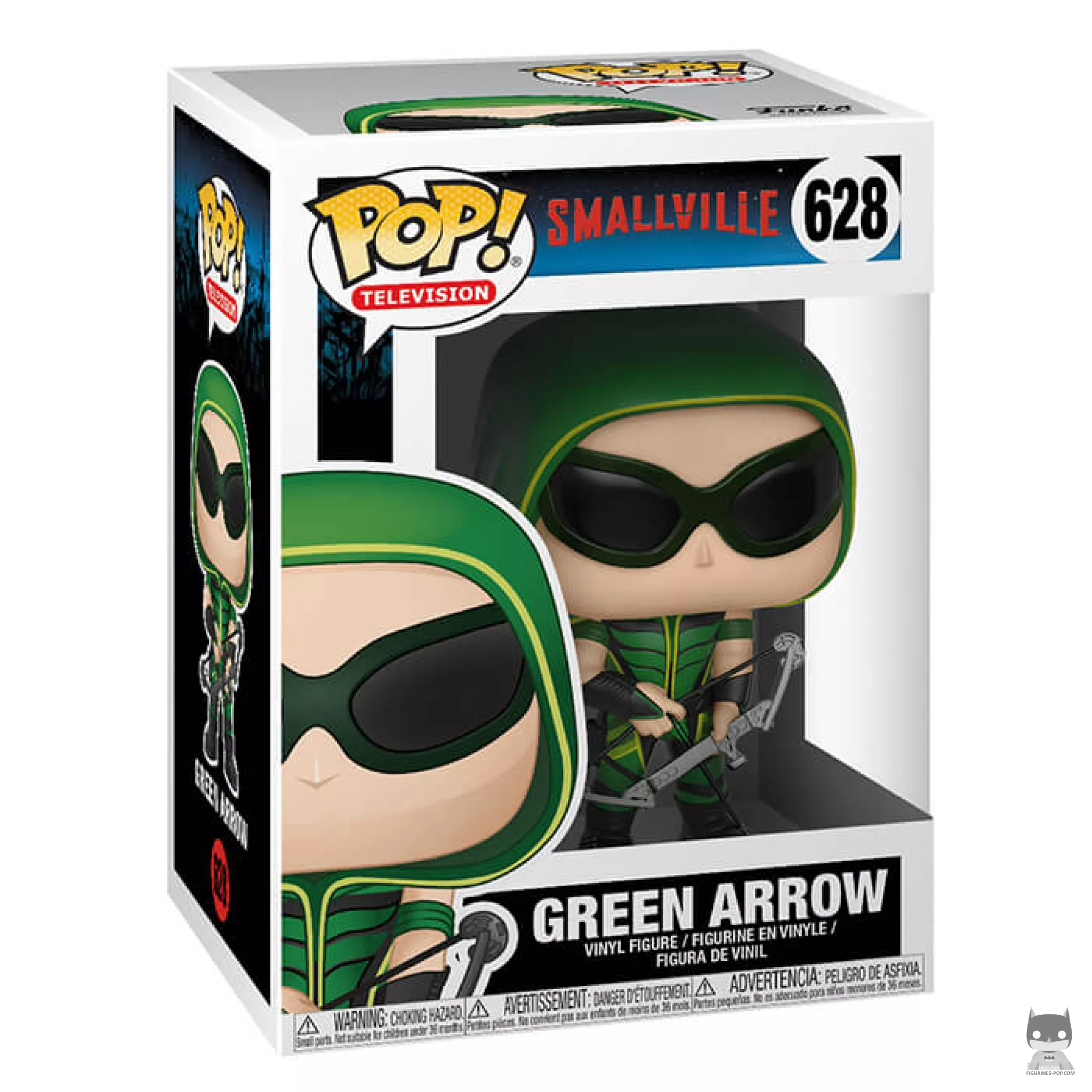 Figura Funko Pop! Flecha Verde con gafas en su caja