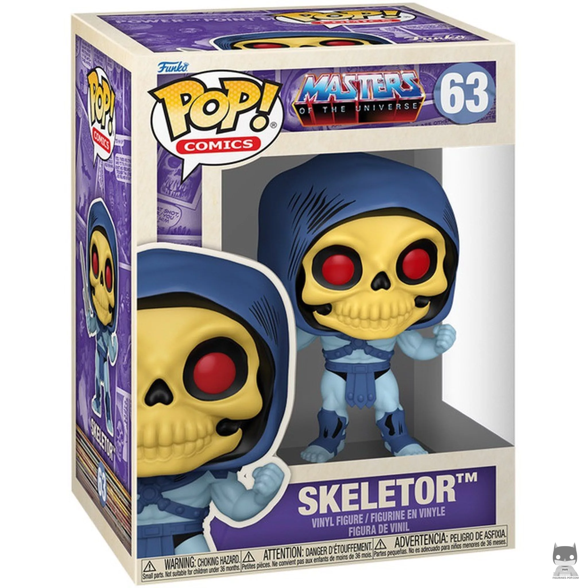 Figura Funko Pop! Skeletor (Vintage) en su caja