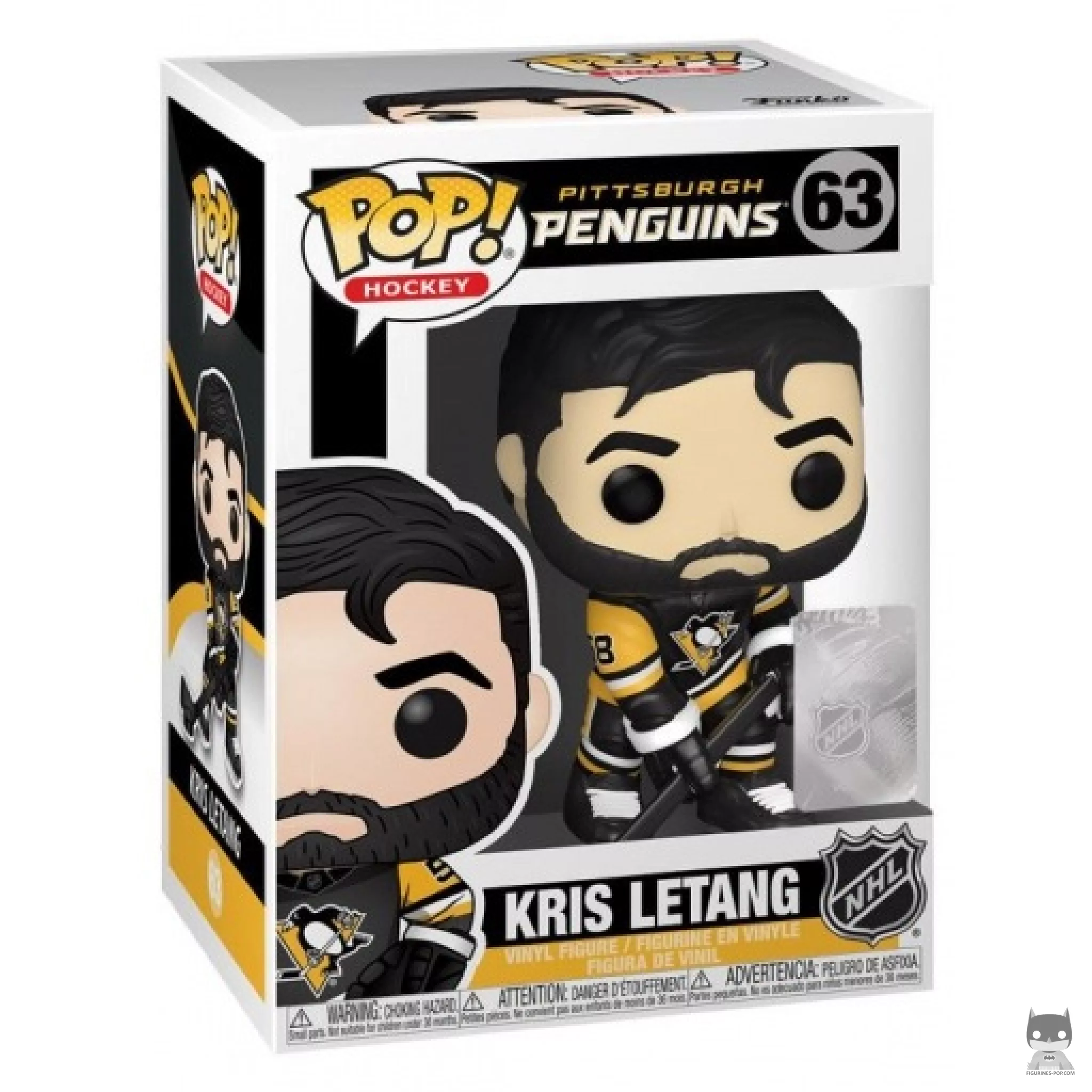 Figura Funko Pop! Kris Letang en su caja