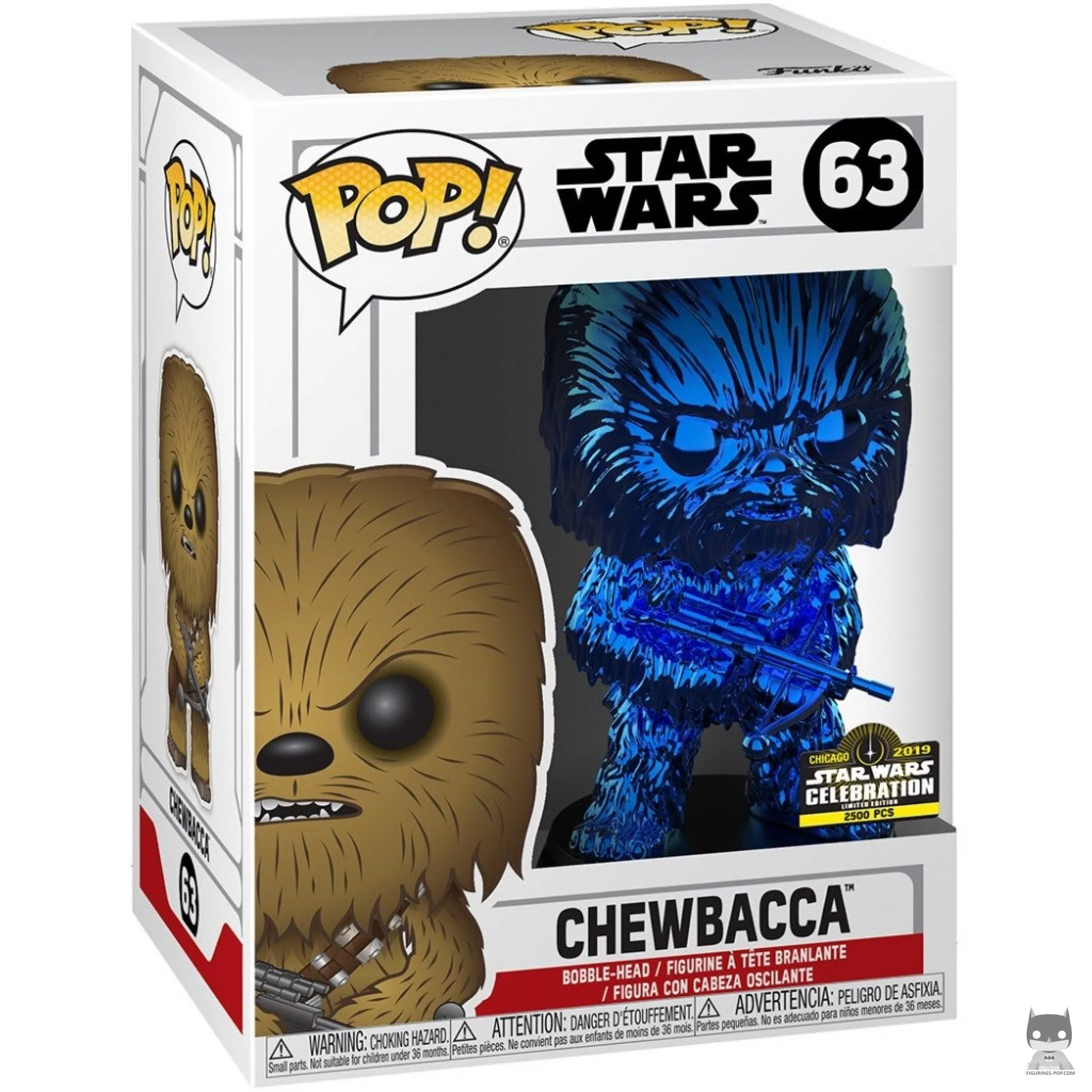 Figura Funko Pop! Chewbacca (Azul) en su caja
