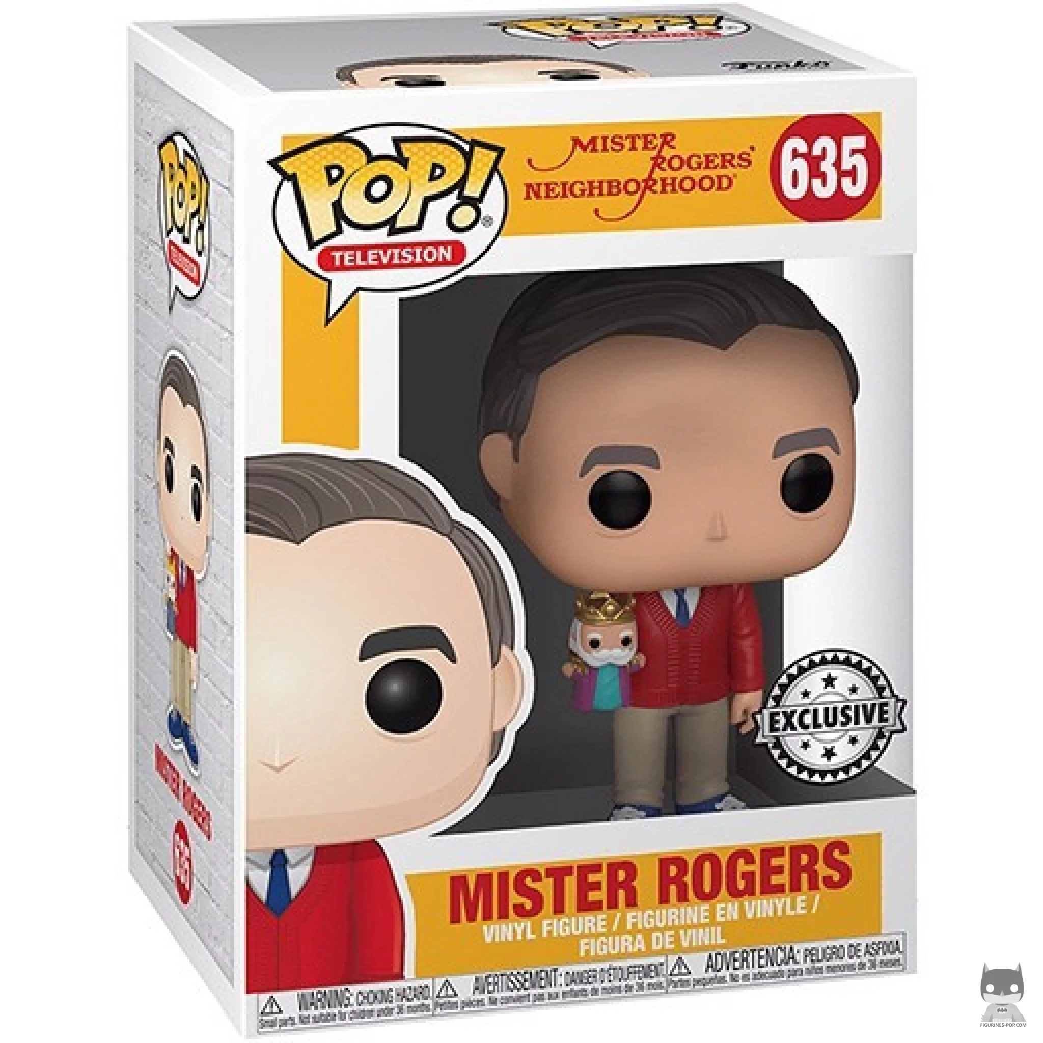 Figura Funko Pop! Mister Rogers en su caja