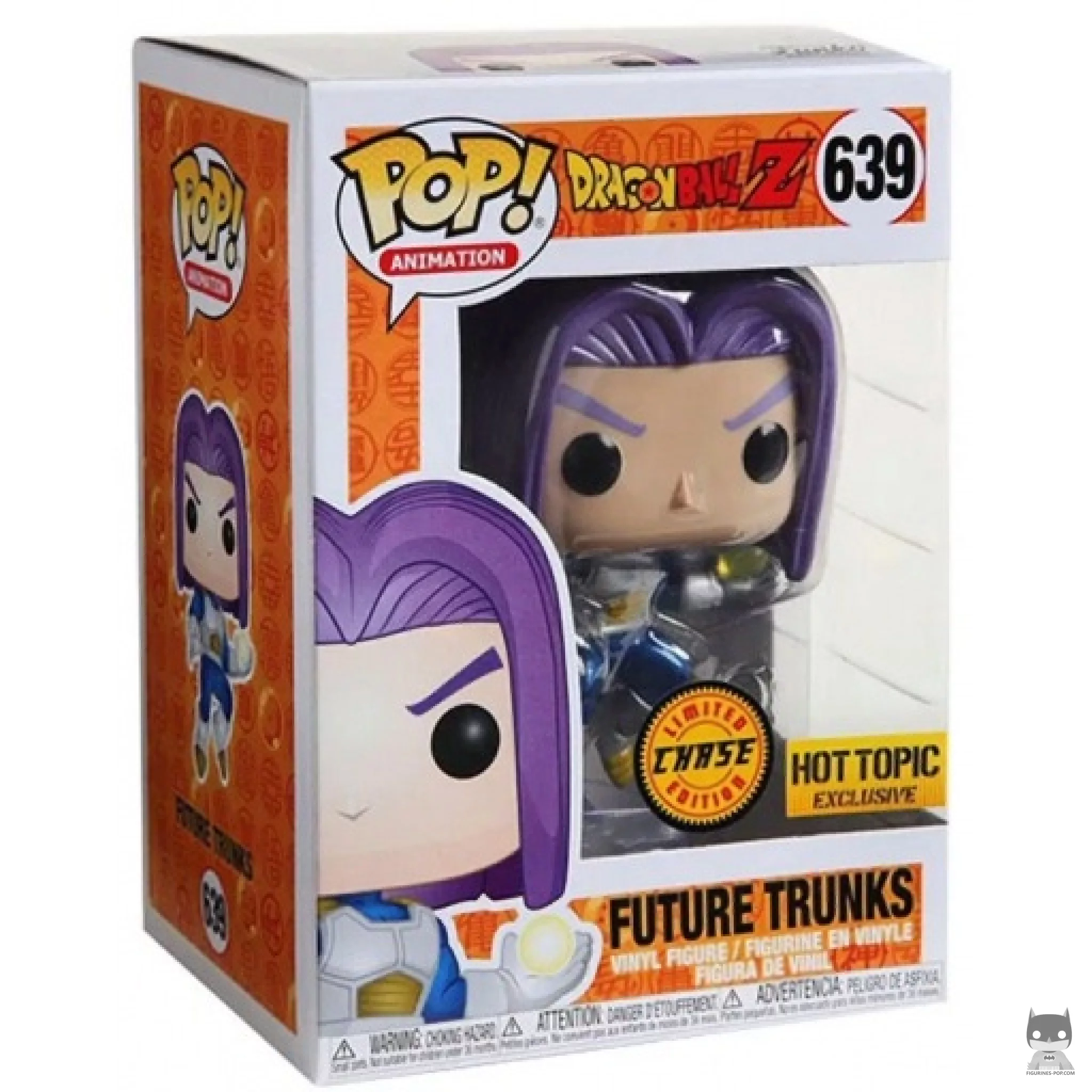 Figura Funko Pop! Trunks del Futuro (Chase & Metalizado) en su caja