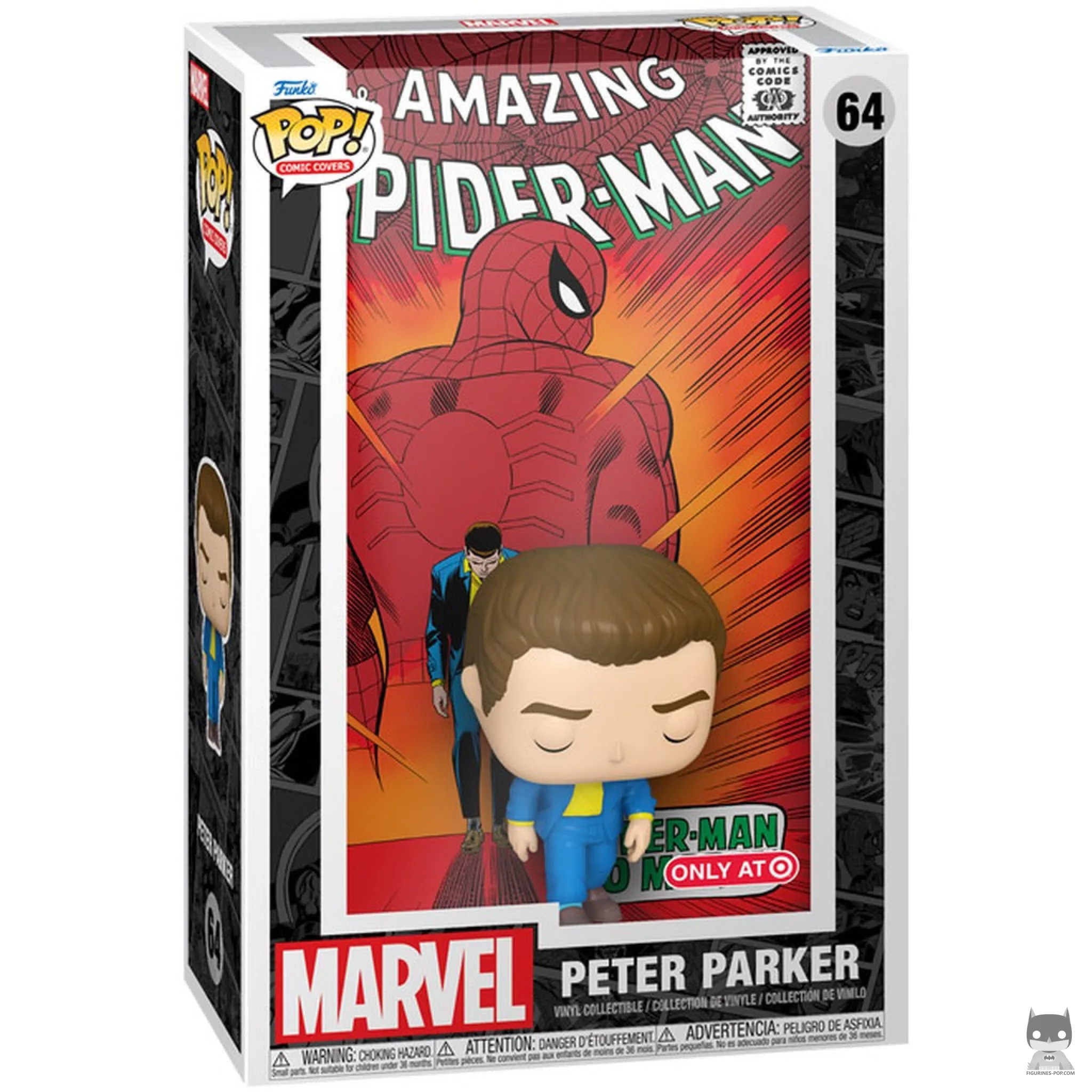 Figura Funko Pop! Peter Parker en su caja