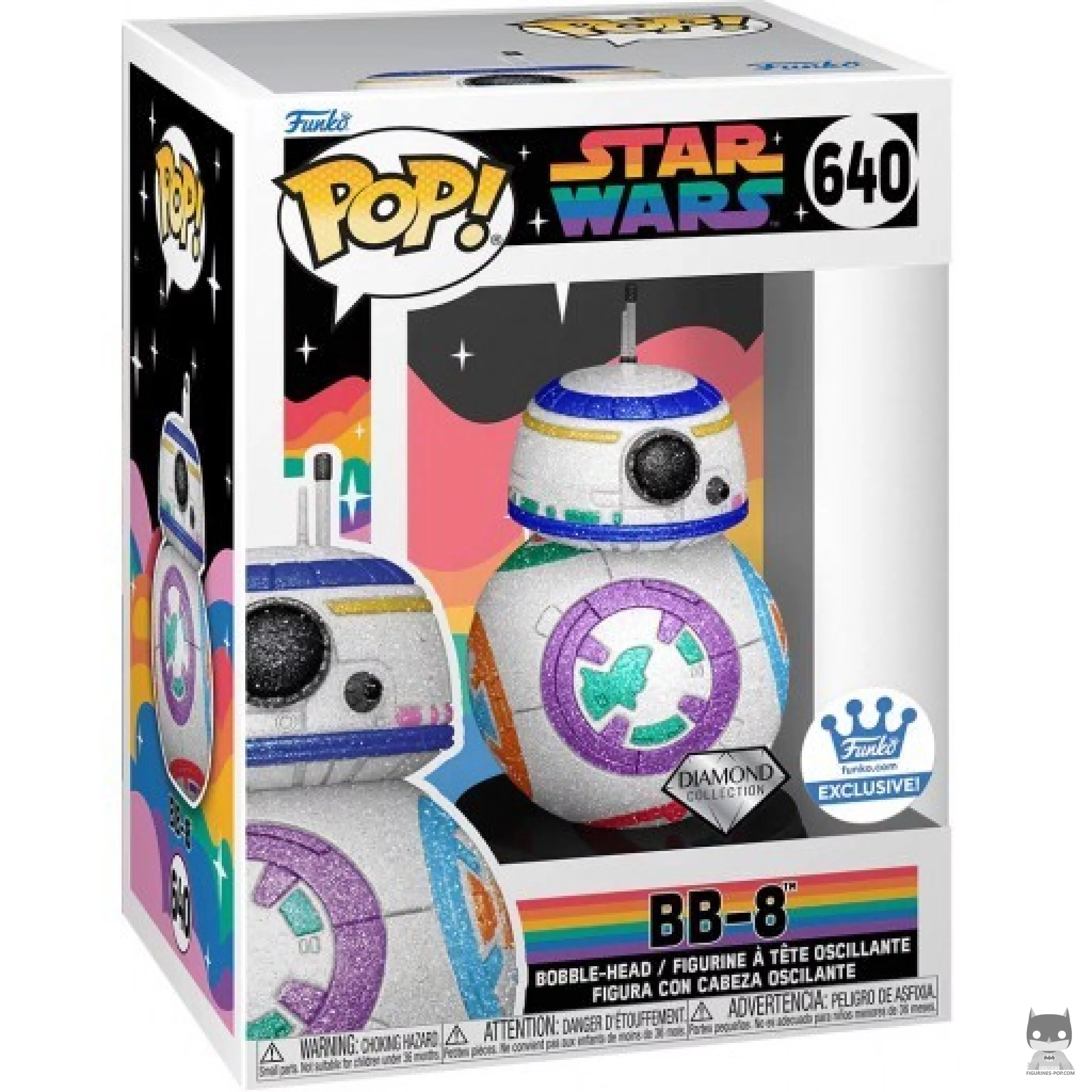 Figura Funko Pop! BB-8 (Purpurina de diamante) en su caja