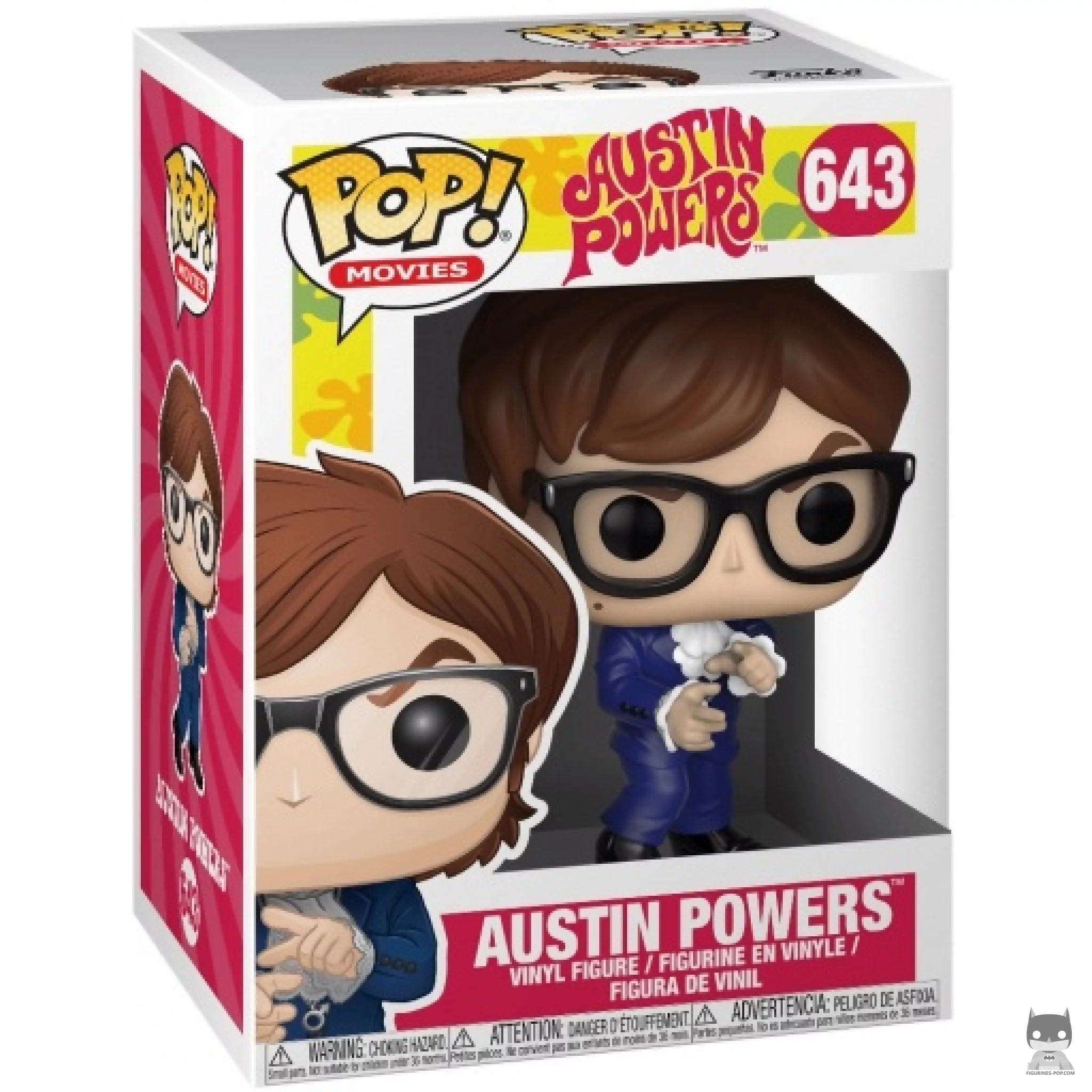 Figura Funko Pop! Austin Powers en su caja