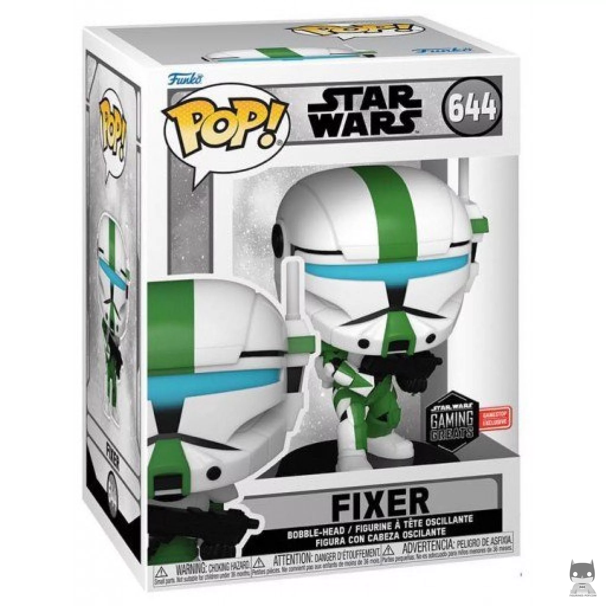Figura Funko Pop! Fixer en su caja